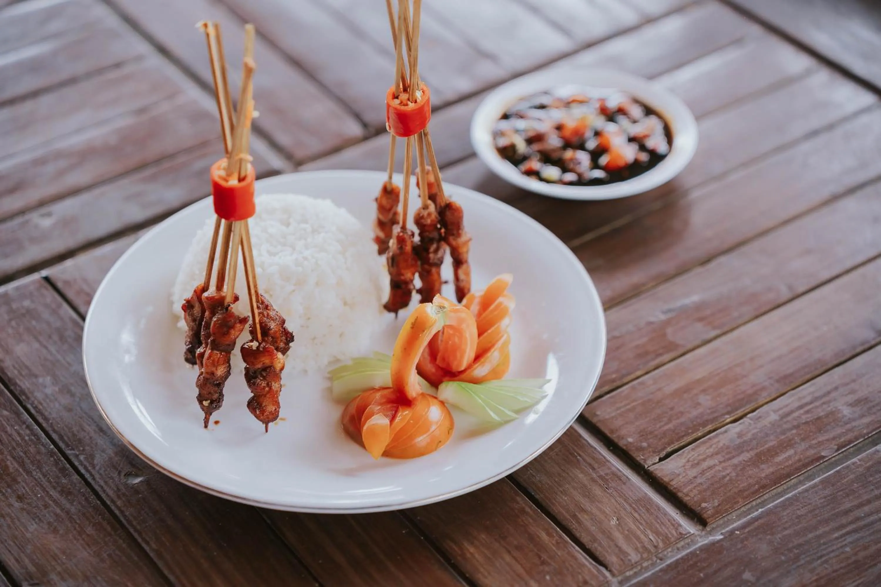 Food in Nirvana Hotel Resort Tetebatu