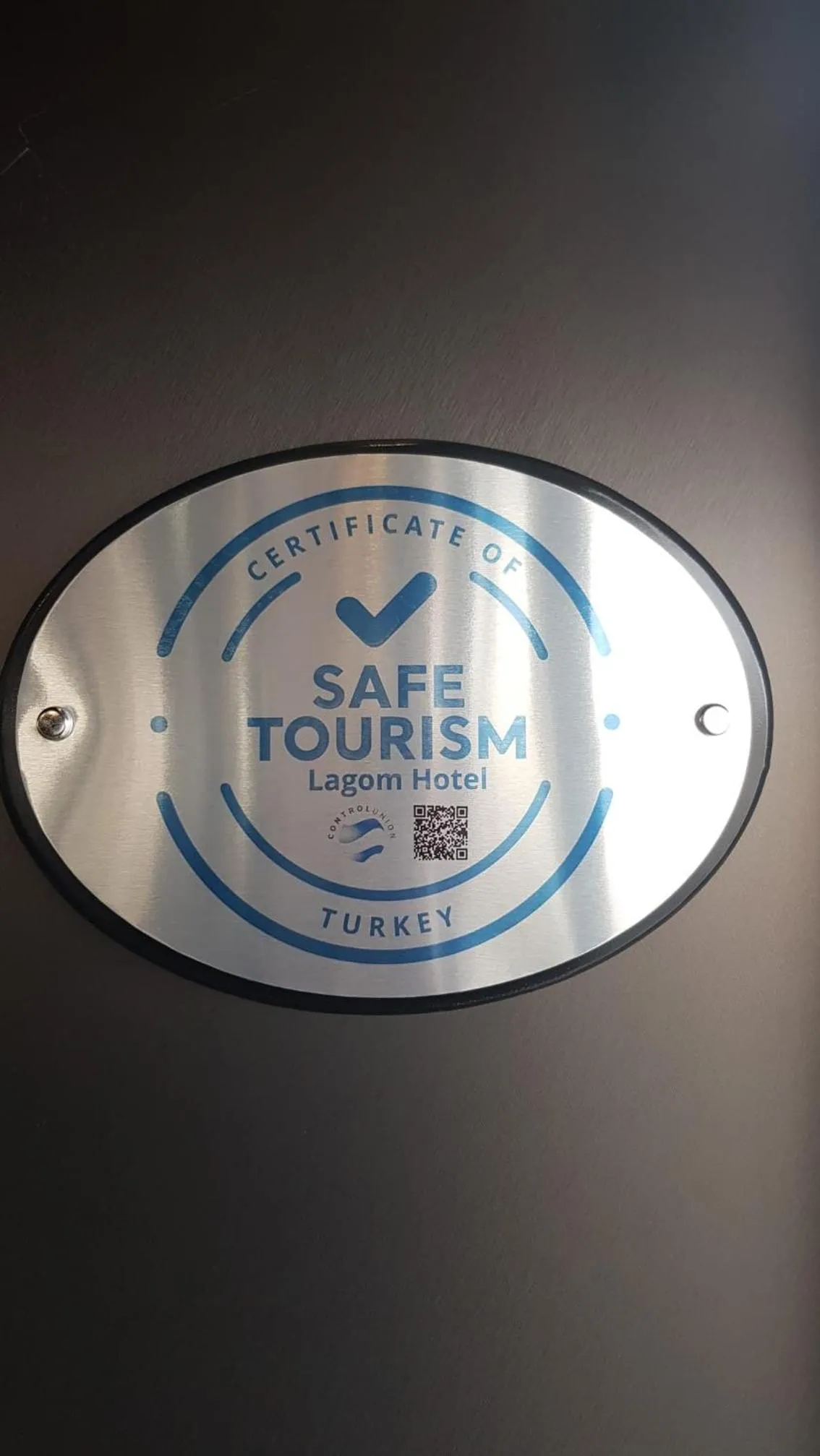 Logo/Certificate/Sign in Lagom Hotel