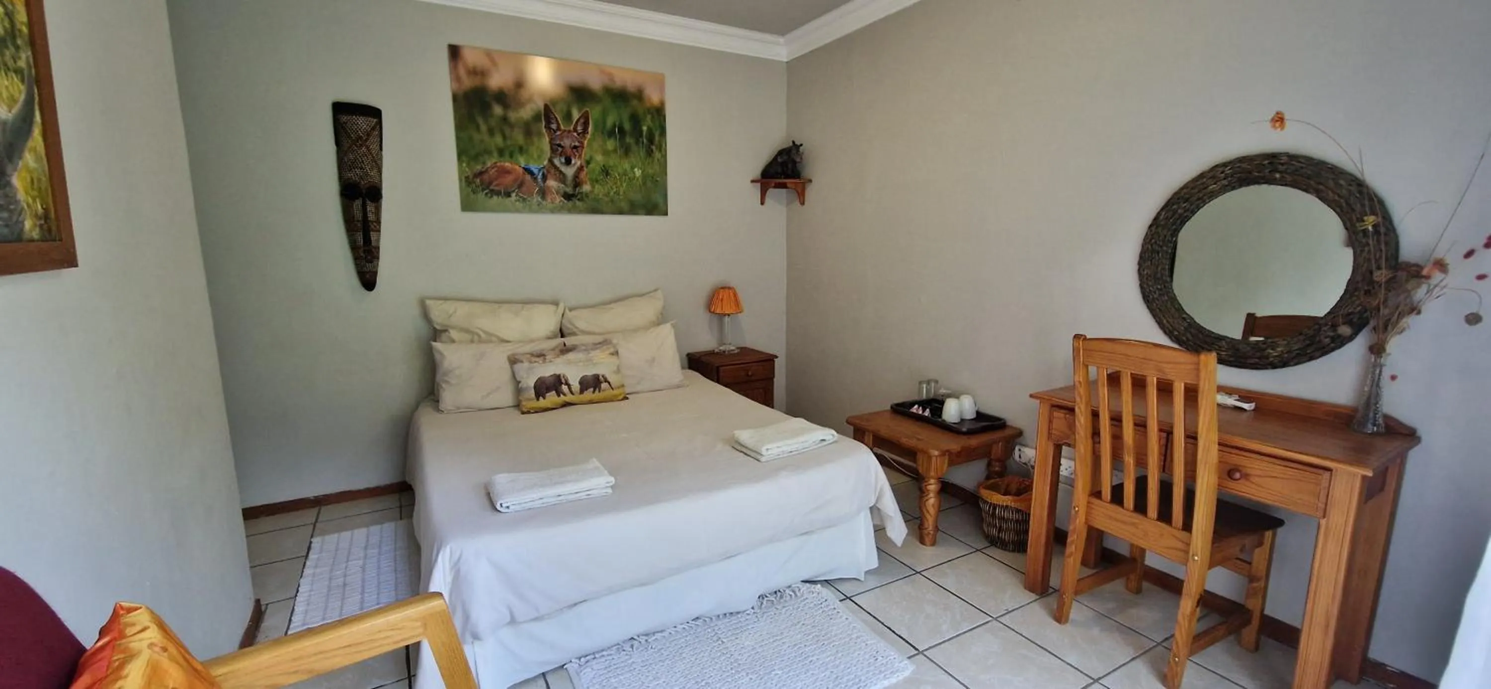 Bed in Tamboti Bush Lodge