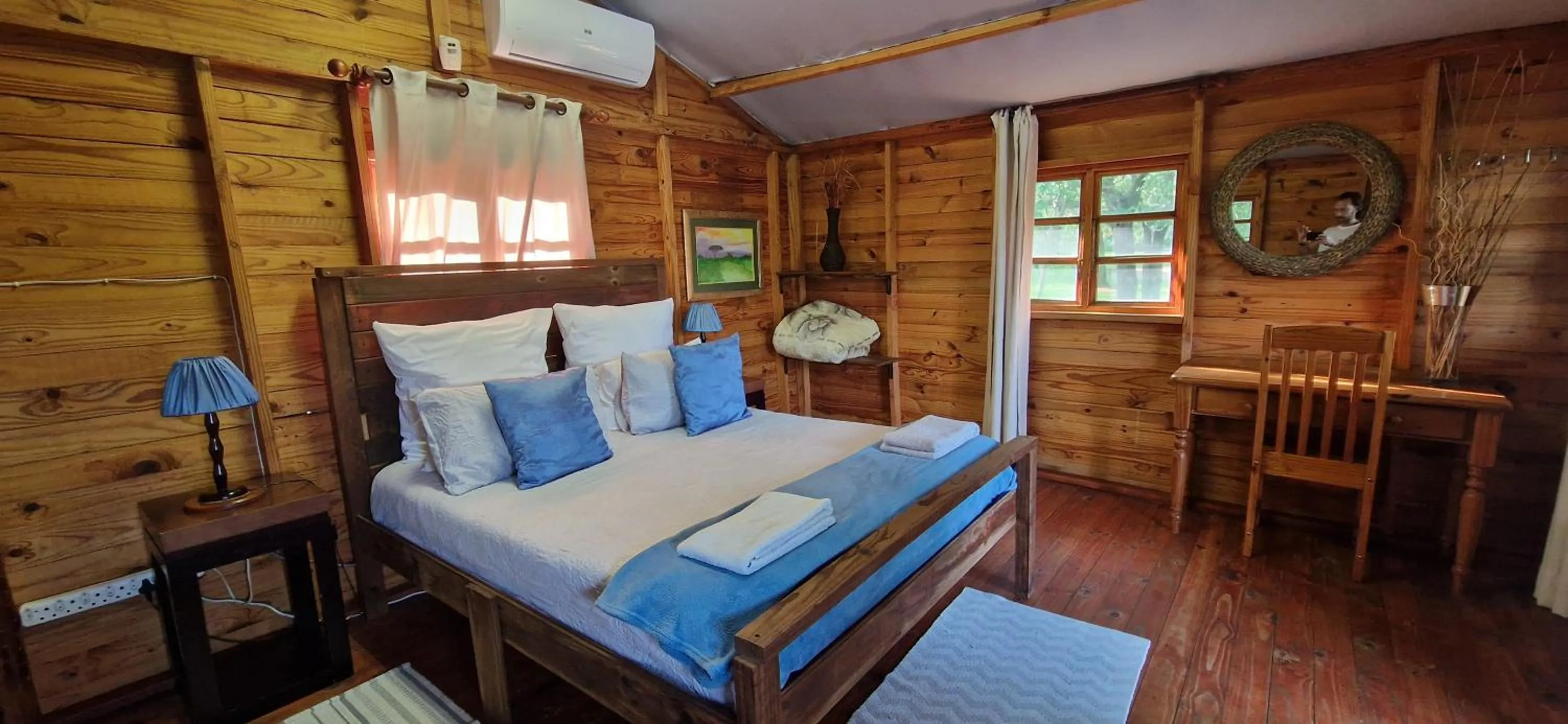 Bed in Tamboti Bush Lodge