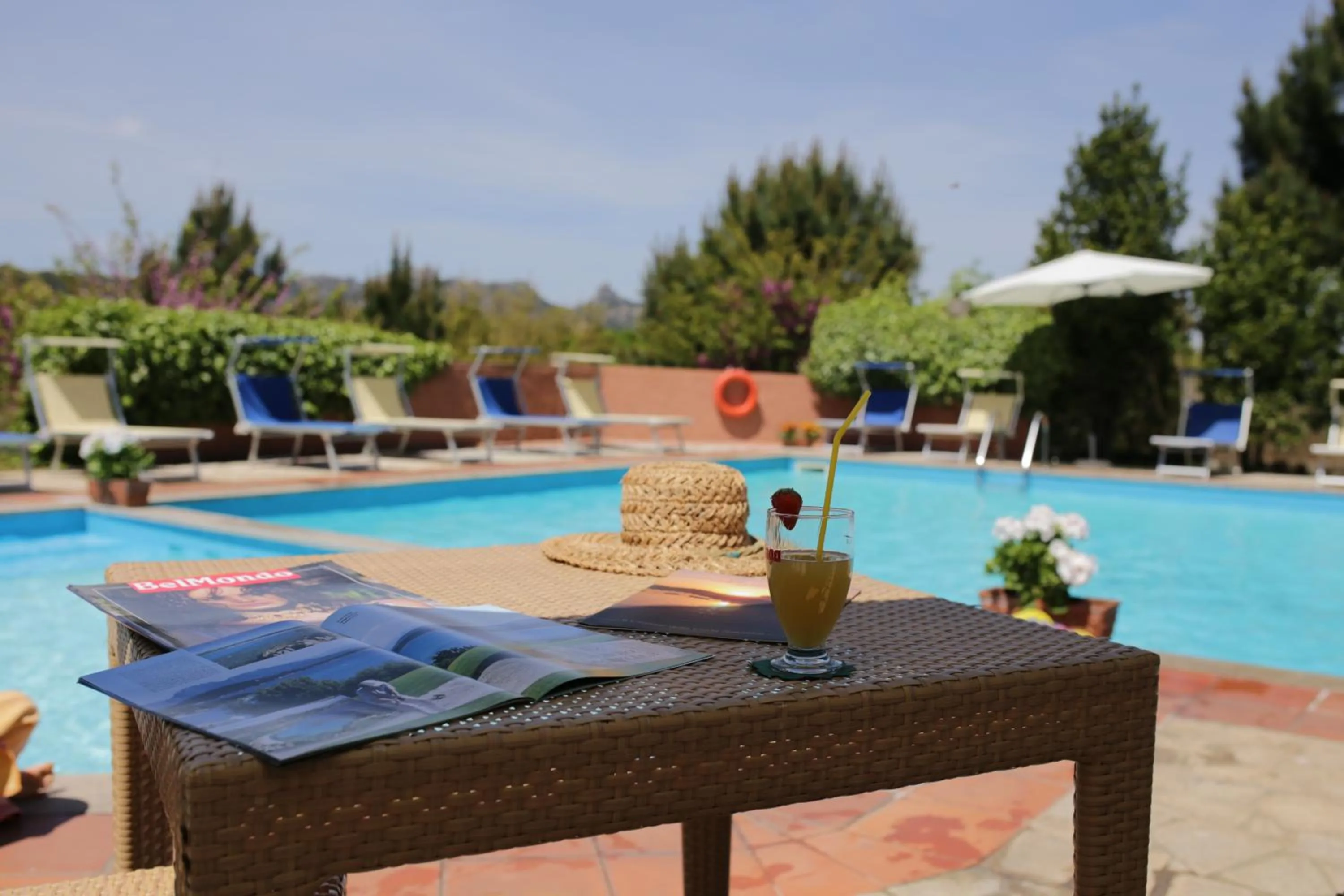 Swimming pool in Pausania Inn