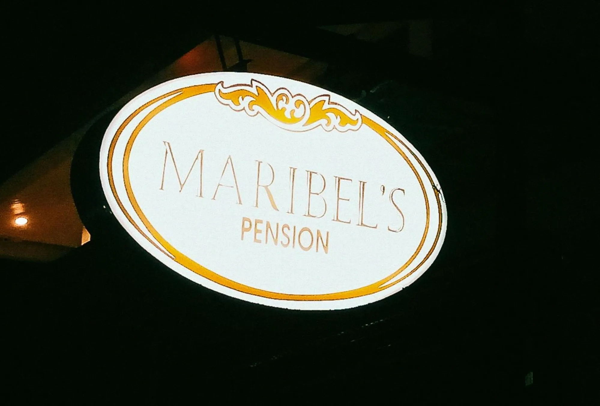 Logo/Certificate/Sign in Maribel’s Pension Sindangan
