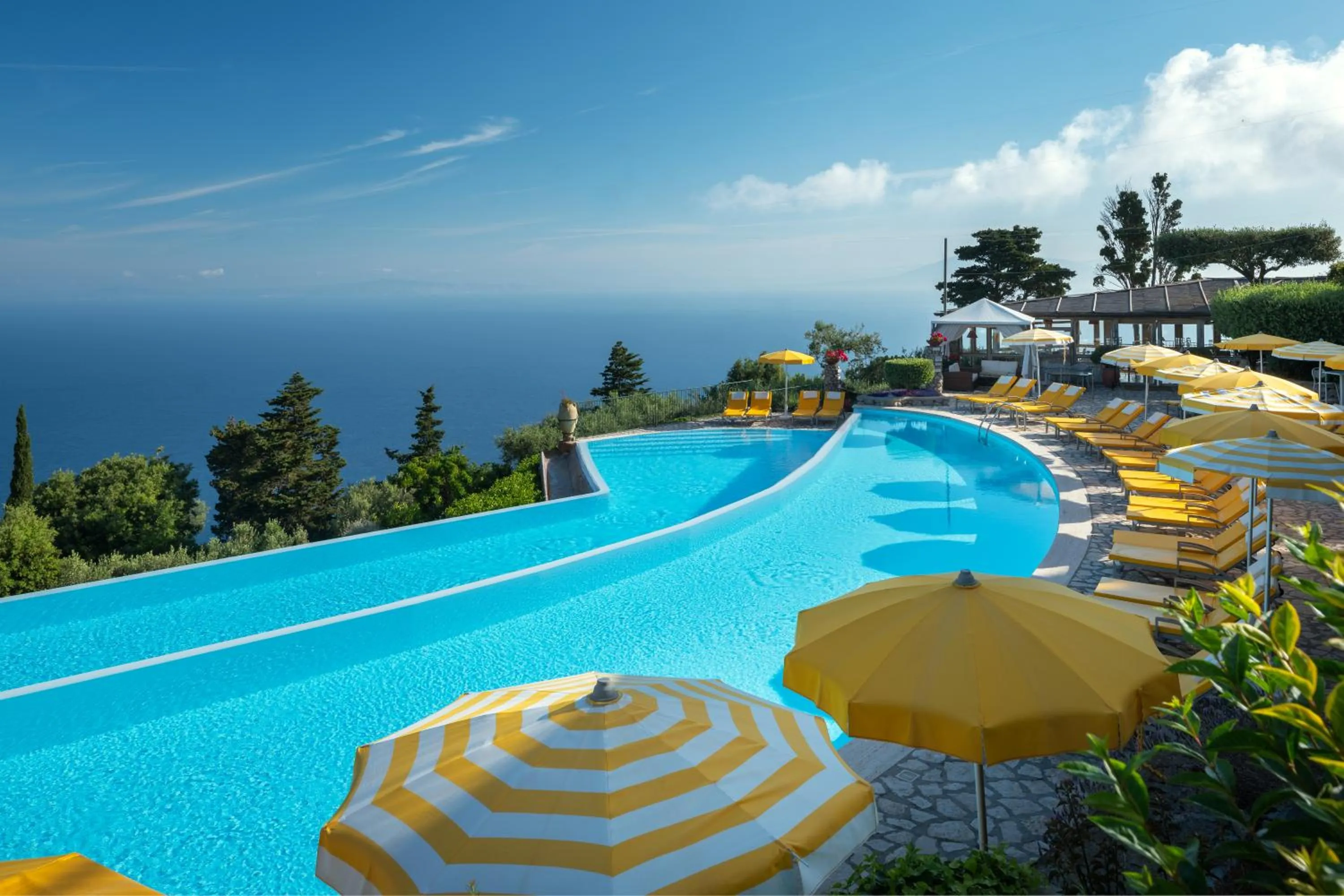 Pool view in Hotel Caesar Augustus