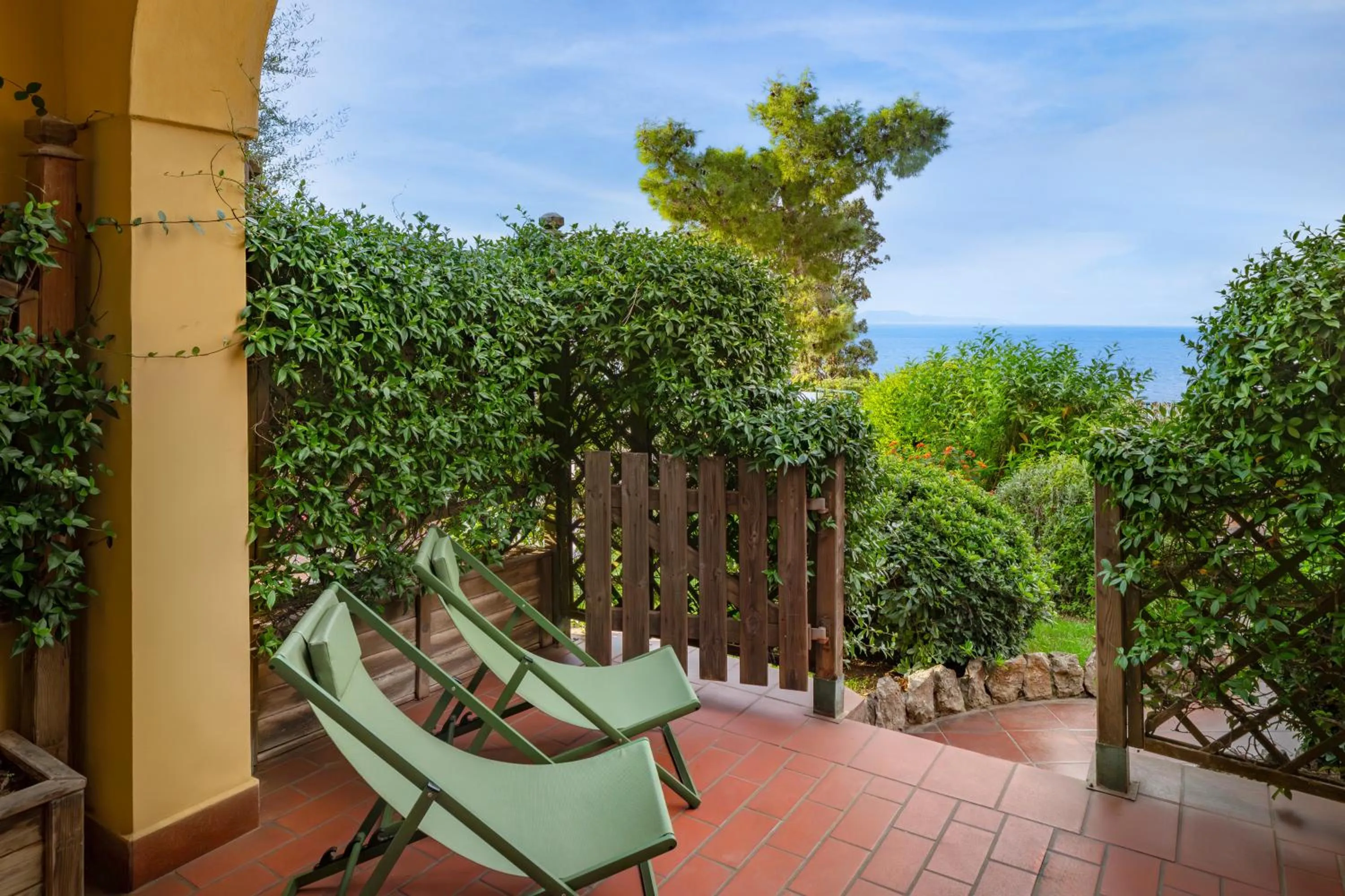 Patio in Hotel Caesar Augustus