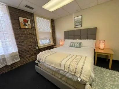 Bed in Michie House in College Hill