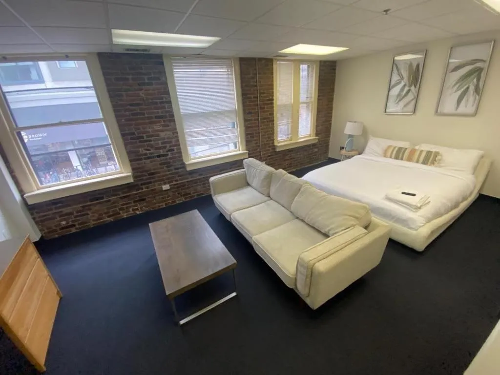 Bed in Michie House in College Hill