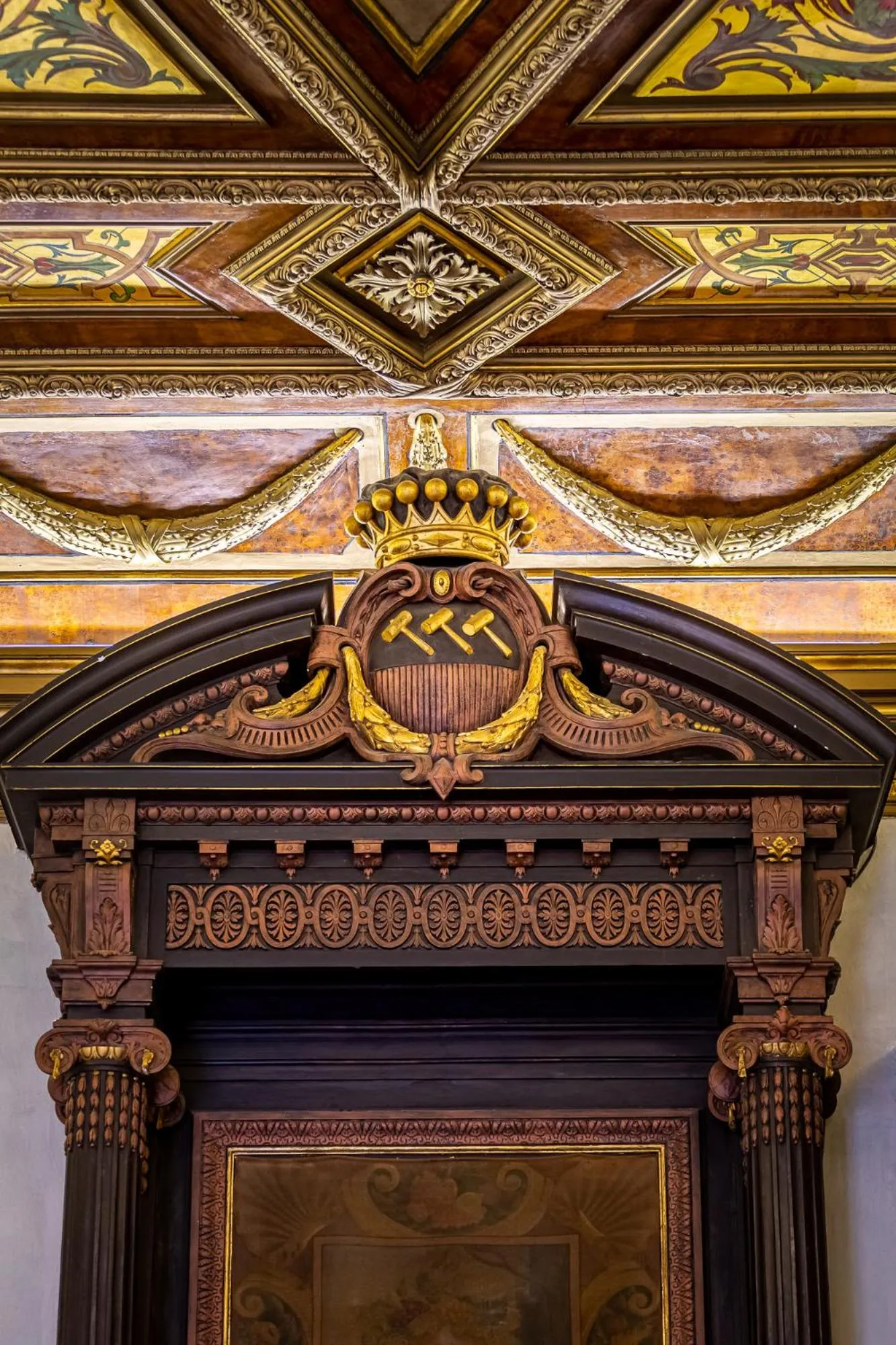 Decorative detail in Hotel Bretagna Heritage - Alfieri Collezione