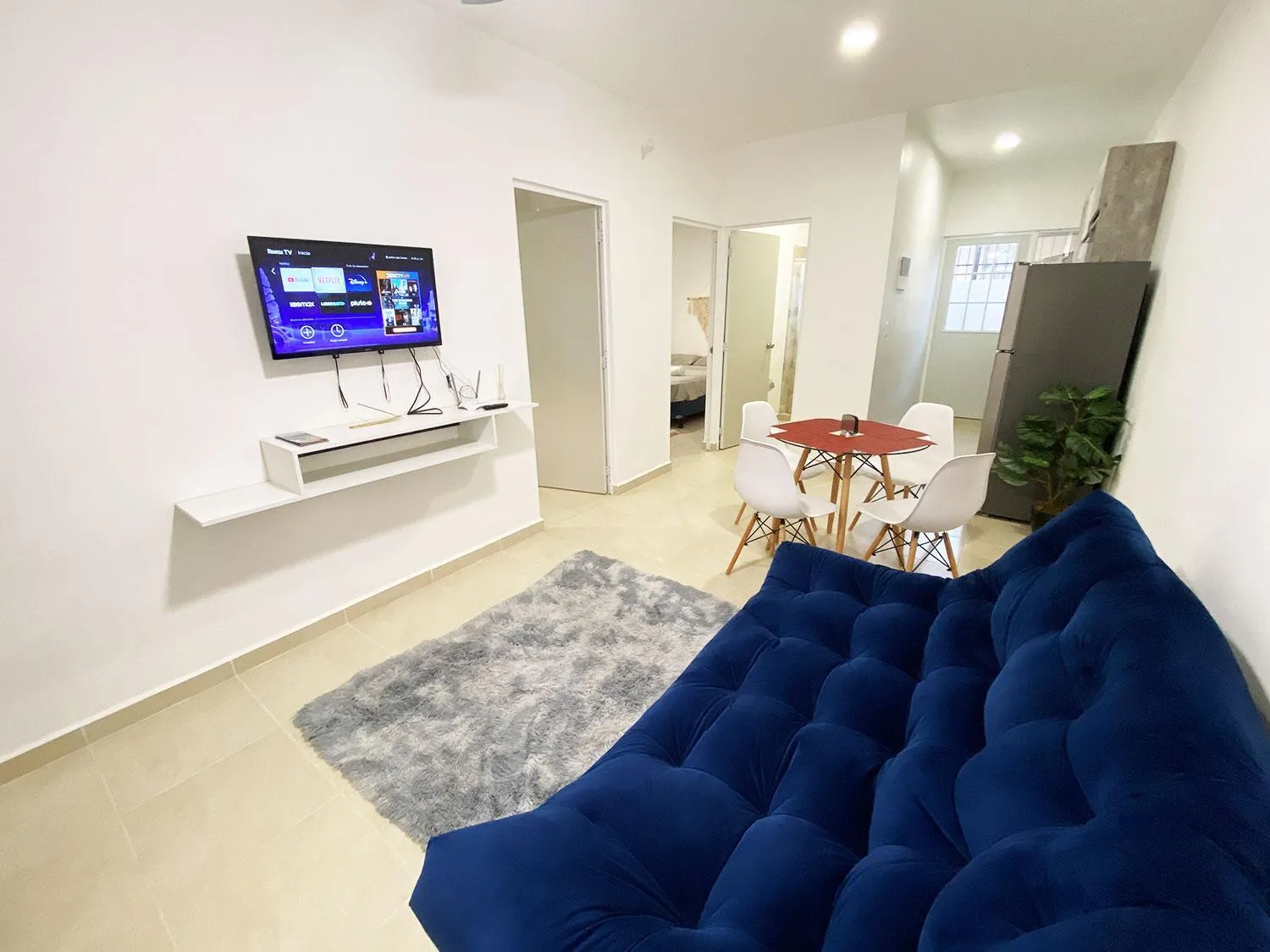 Living room in El Wayak - Con Piscina Parking y Parque