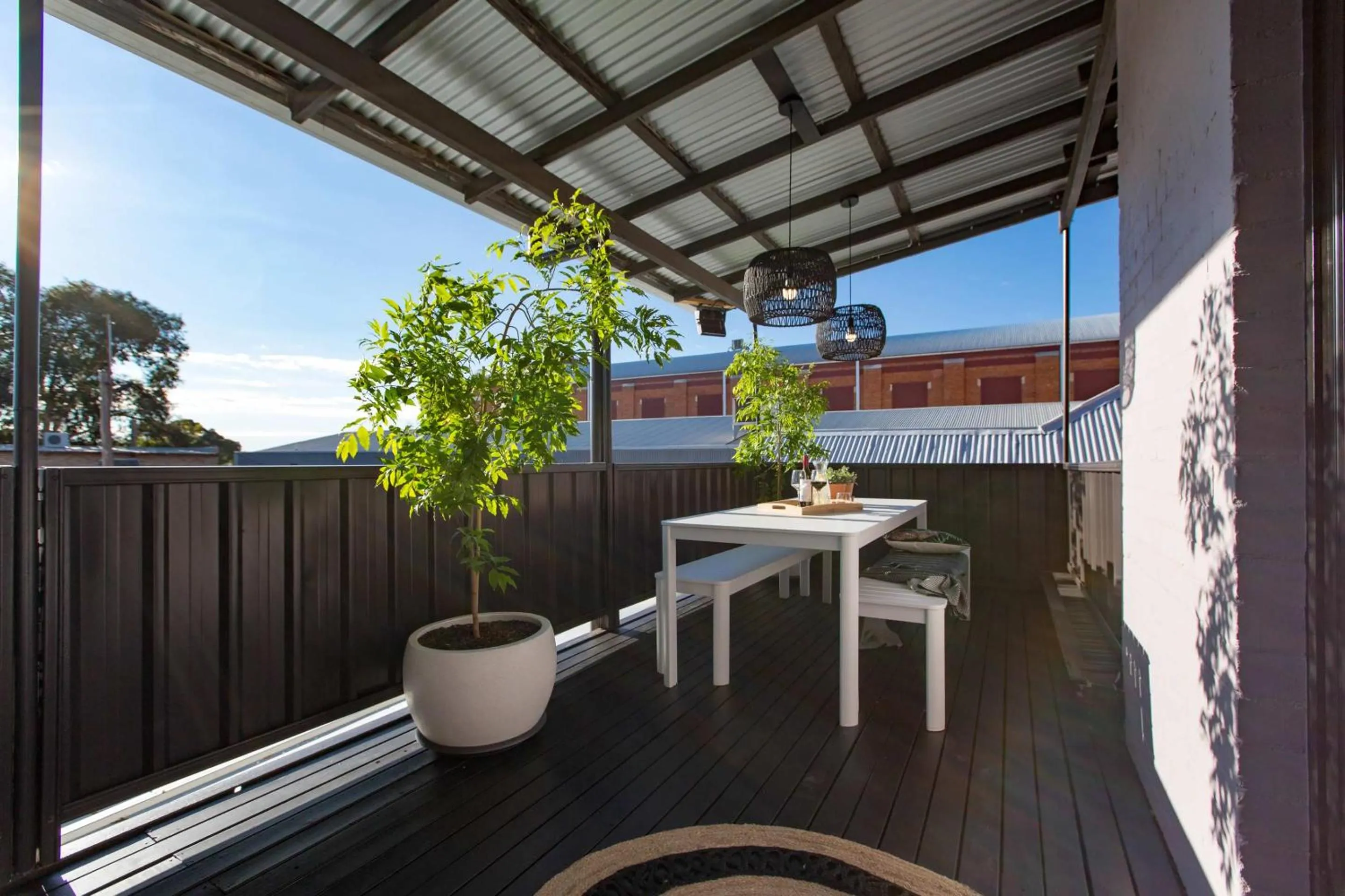 Patio in The Baylis Boutique Apartments