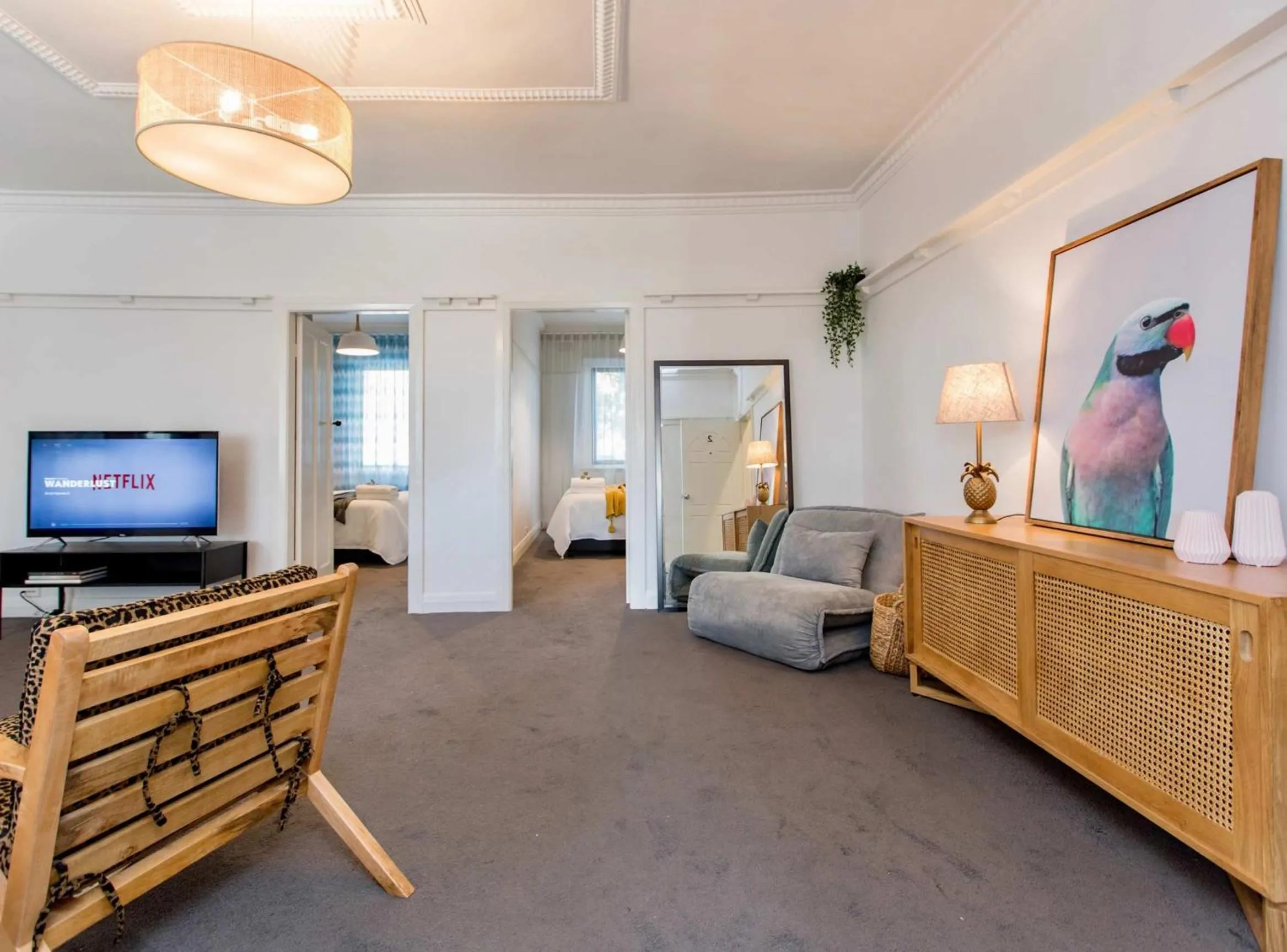 Living room in The Baylis Boutique Apartments