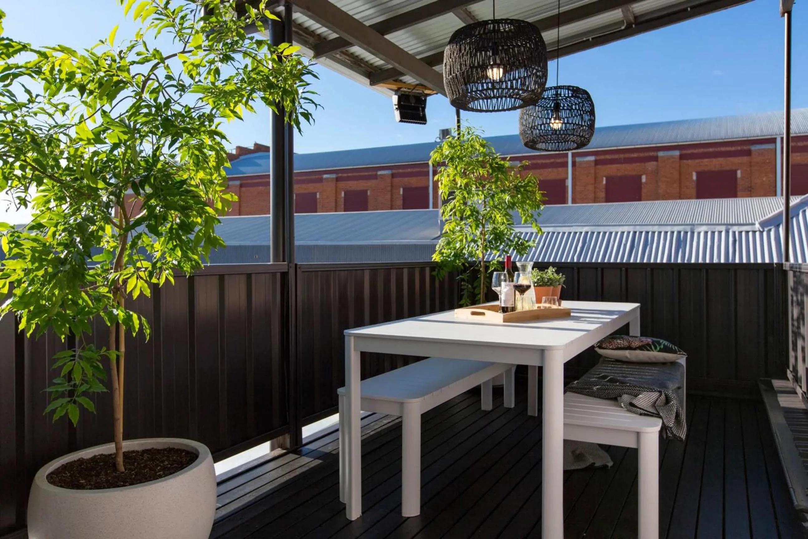 Patio in The Baylis Boutique Apartments