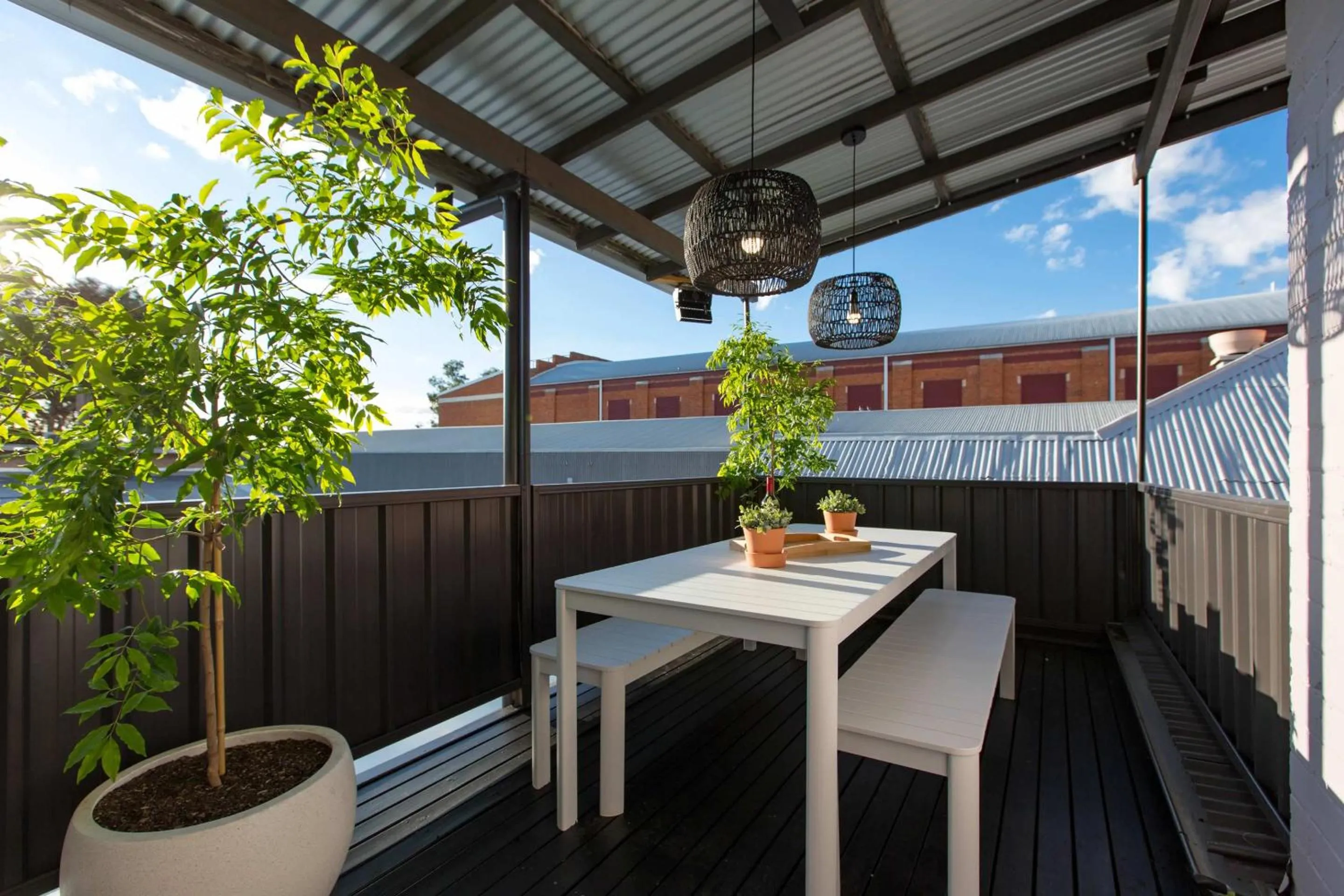 Patio in The Baylis Boutique Apartments