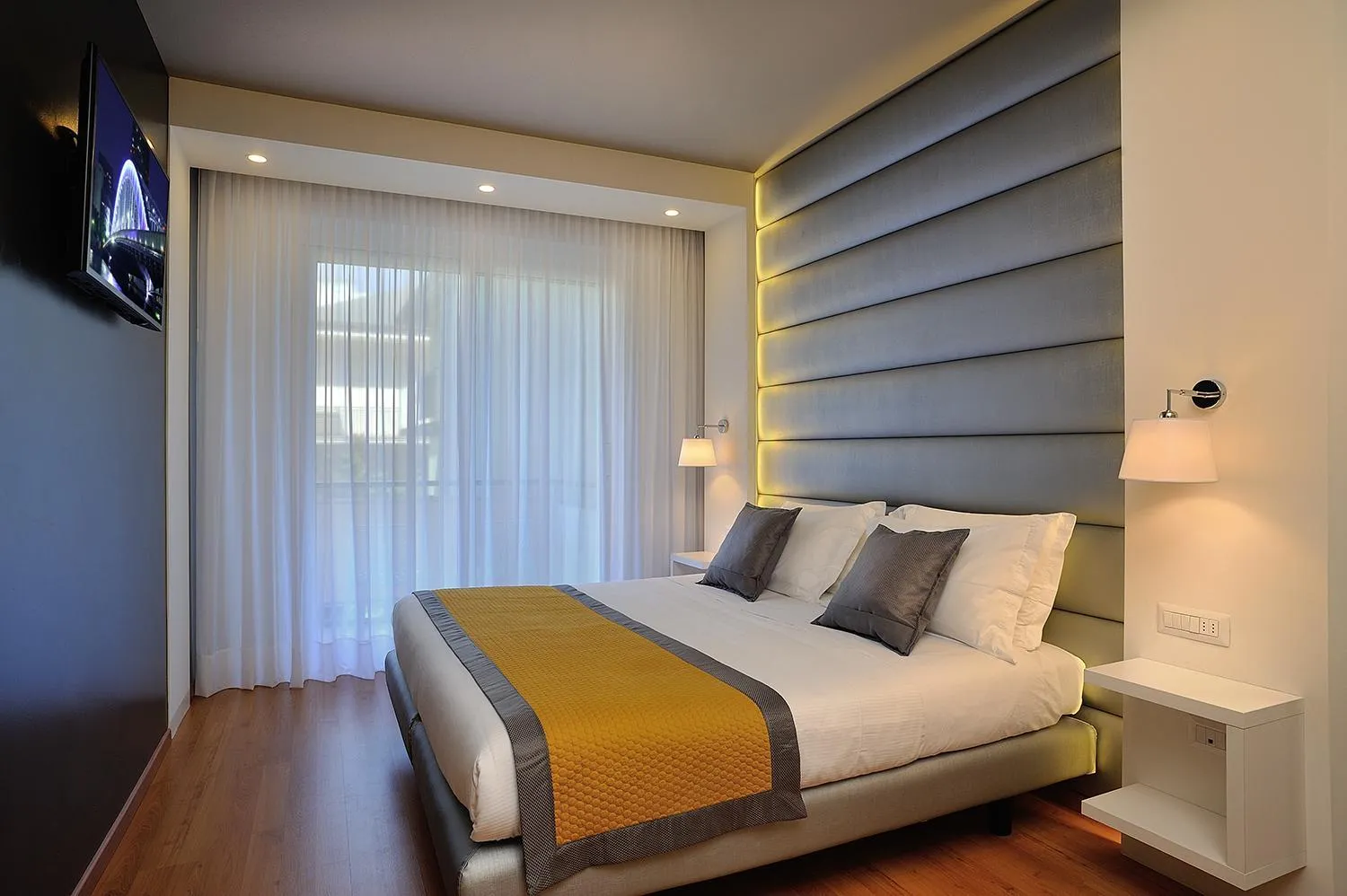Bedroom, Bed in Hotel Concord - Nel cuore di Riccione