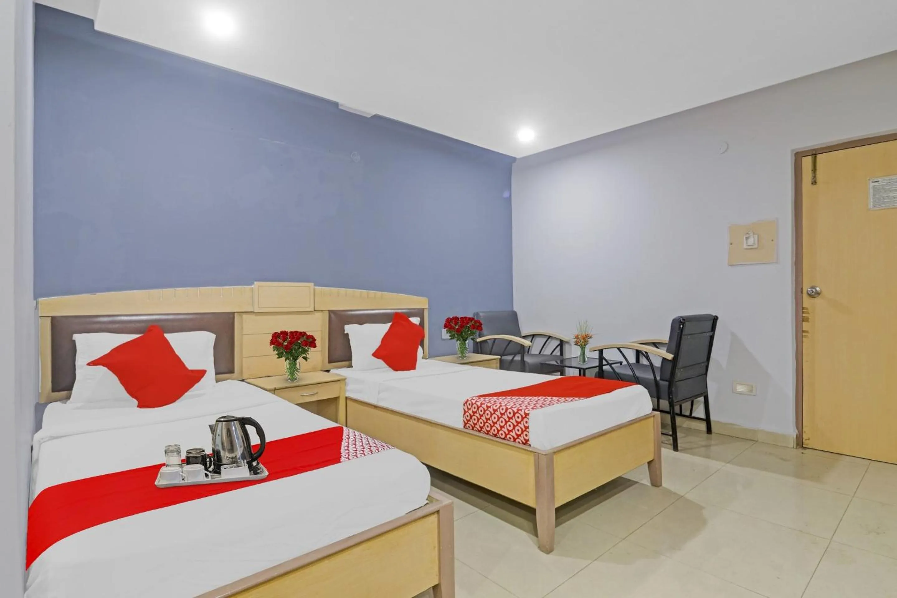 Bedroom, Bed in Hotel O Padmini Near Lakdikapool Metro Station