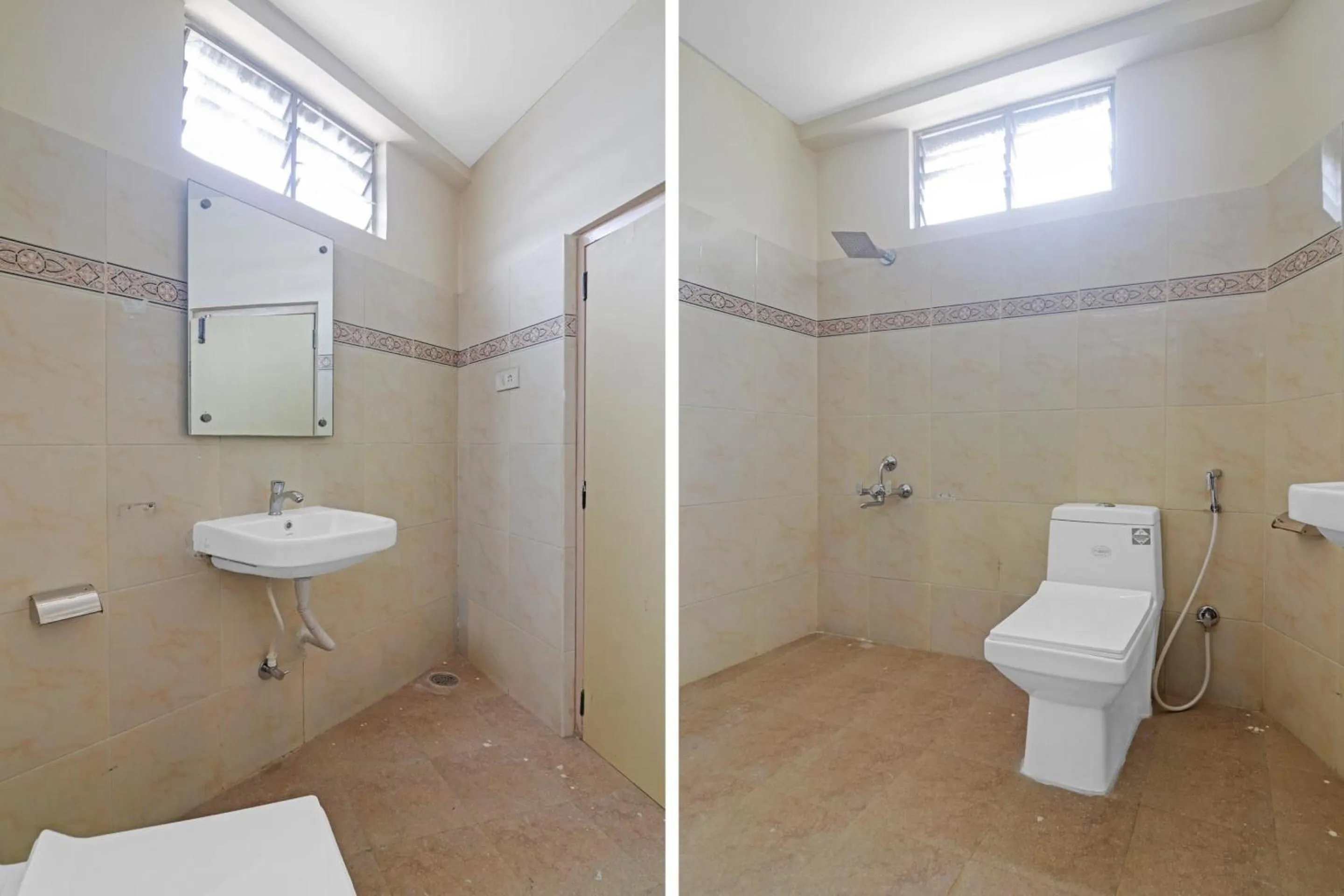 Bathroom in Hotel O Padmini Near Lakdikapool Metro Station