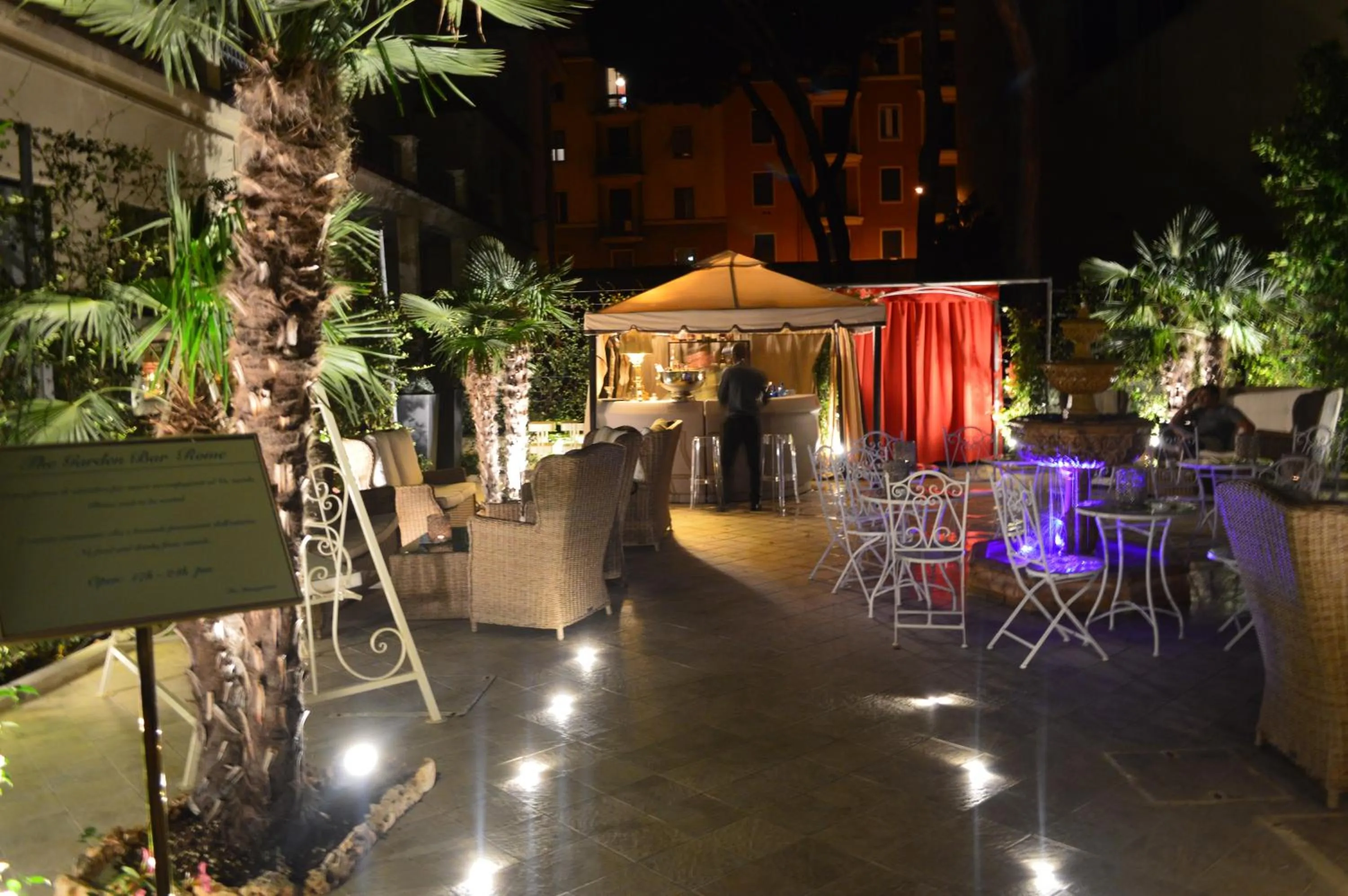 Garden in Hotel Milton Roma