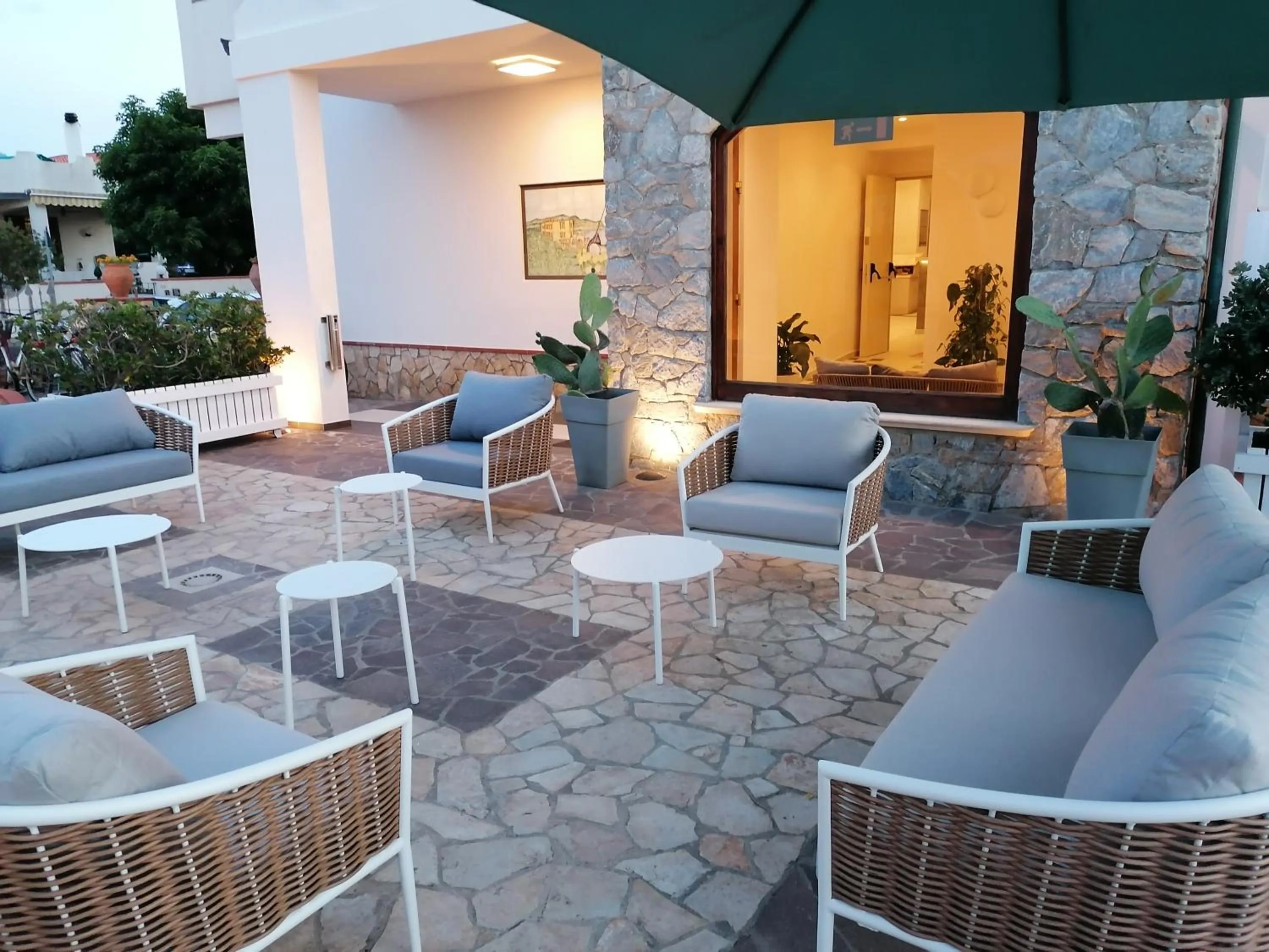 Patio in Hotel Il Gabbiano Beach