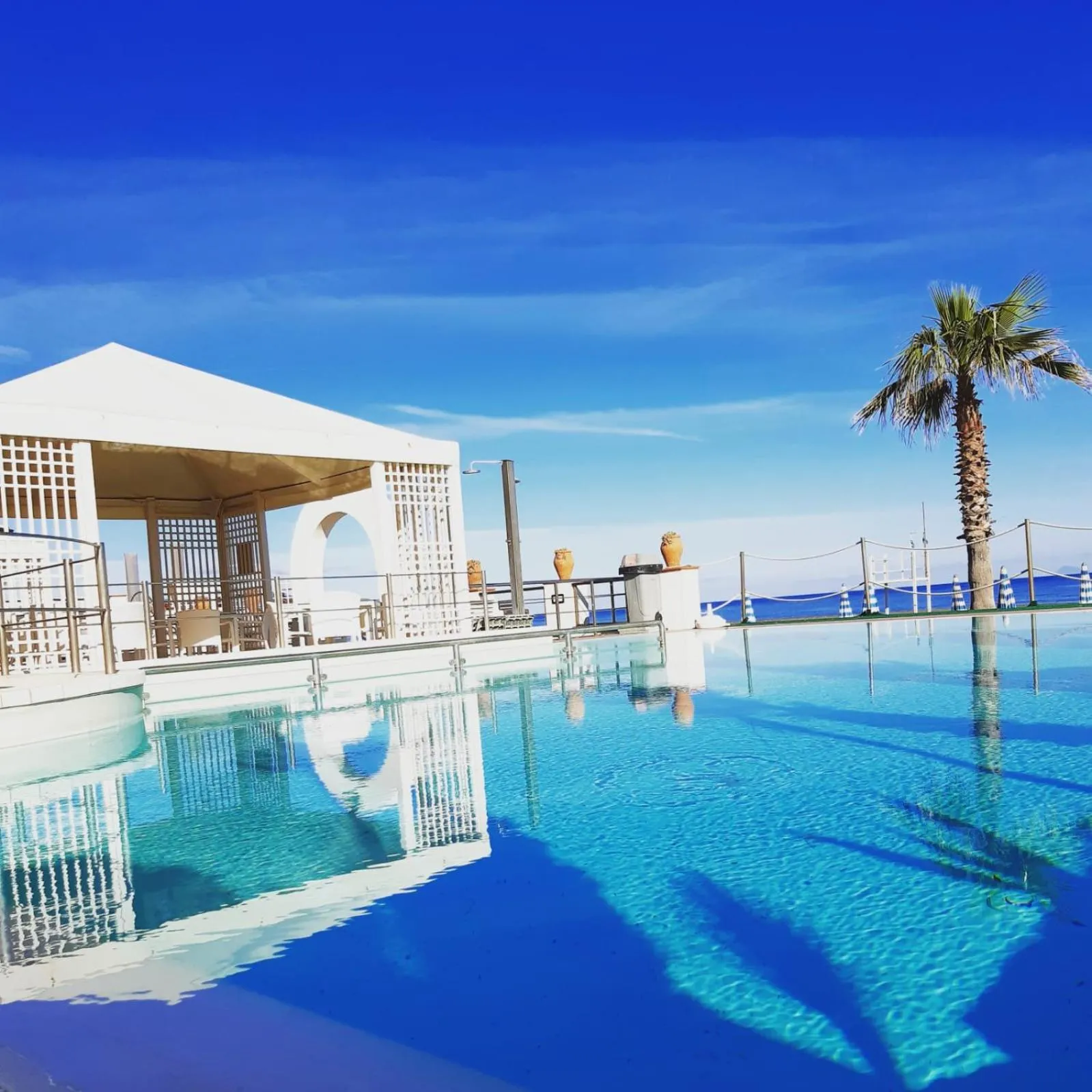 Pool view in Hotel Il Gabbiano Beach