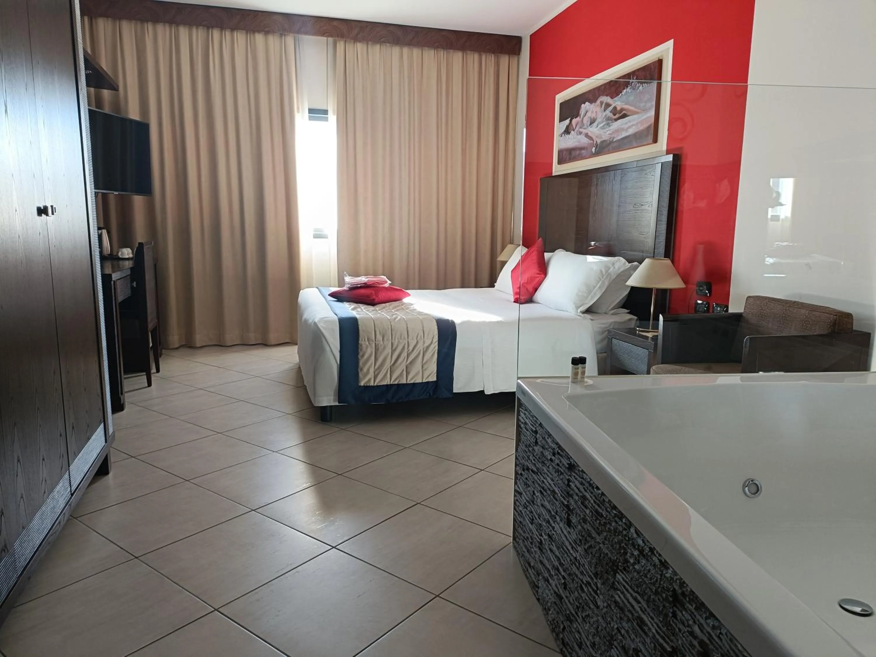 Bed in Green Hotel Ninfa