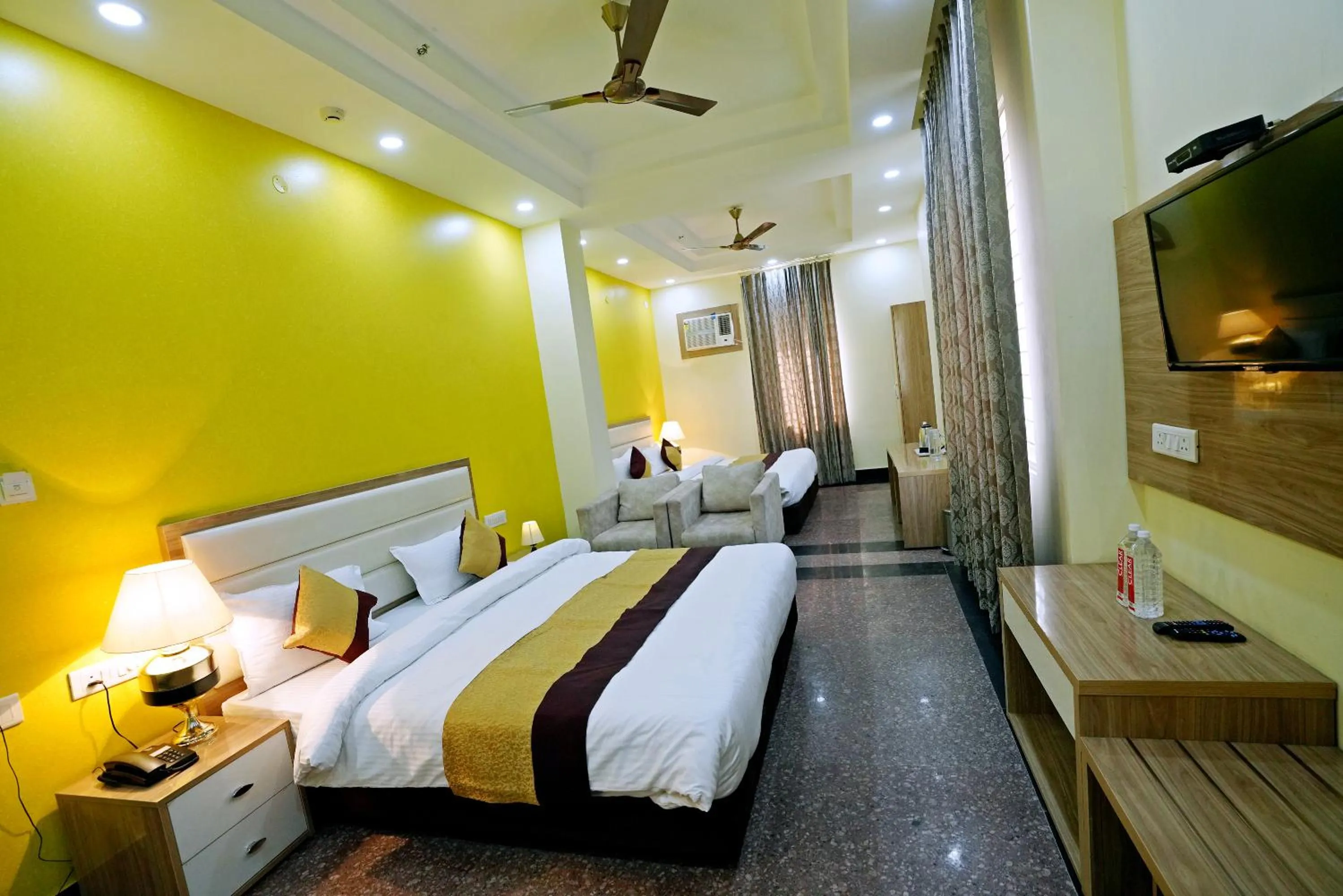 Photo of the whole room, Bed in Hotel SKS Grand Palace-Vrindāvan