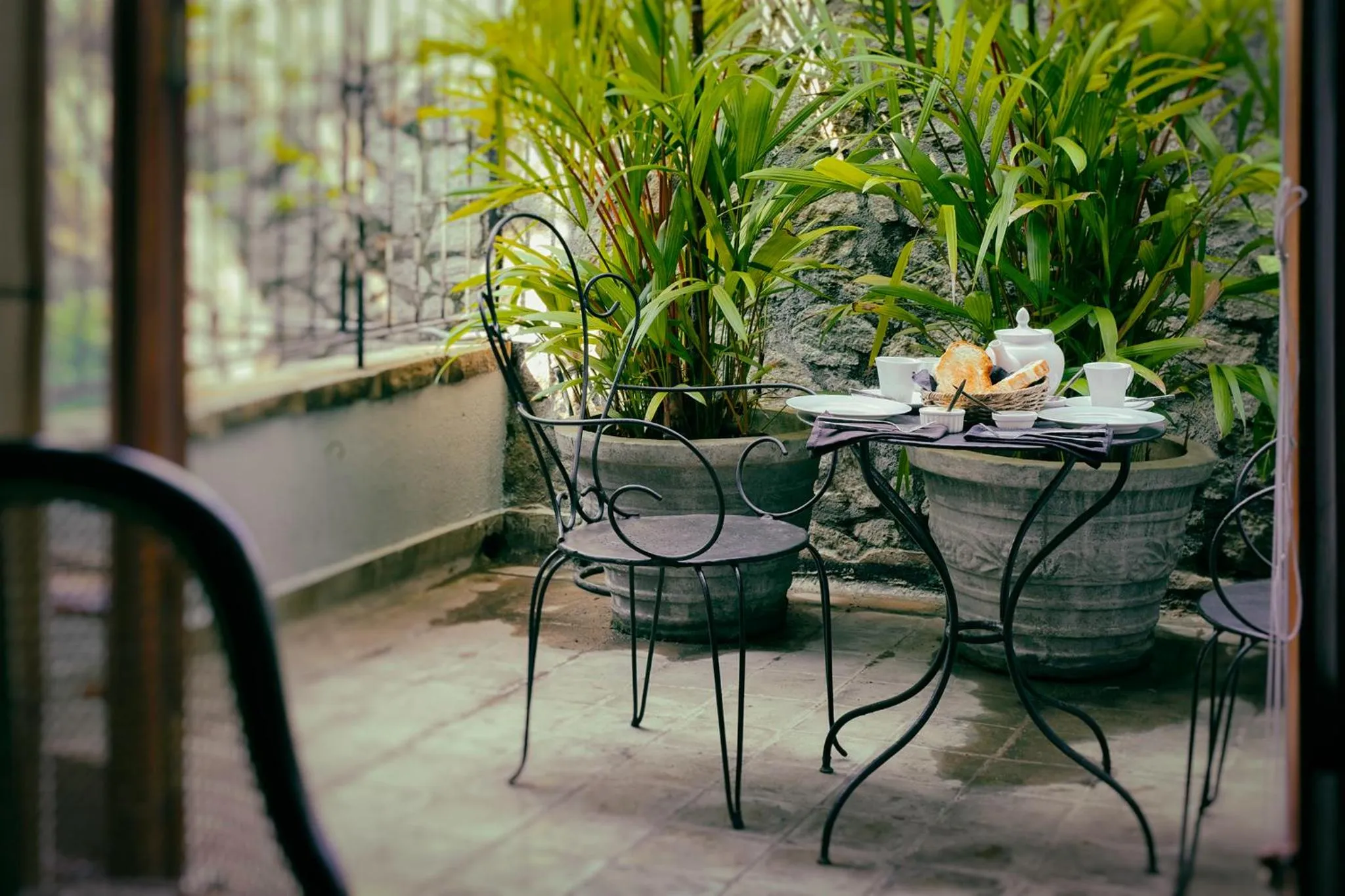 Patio in Mount Lodge Boutique Hotel
