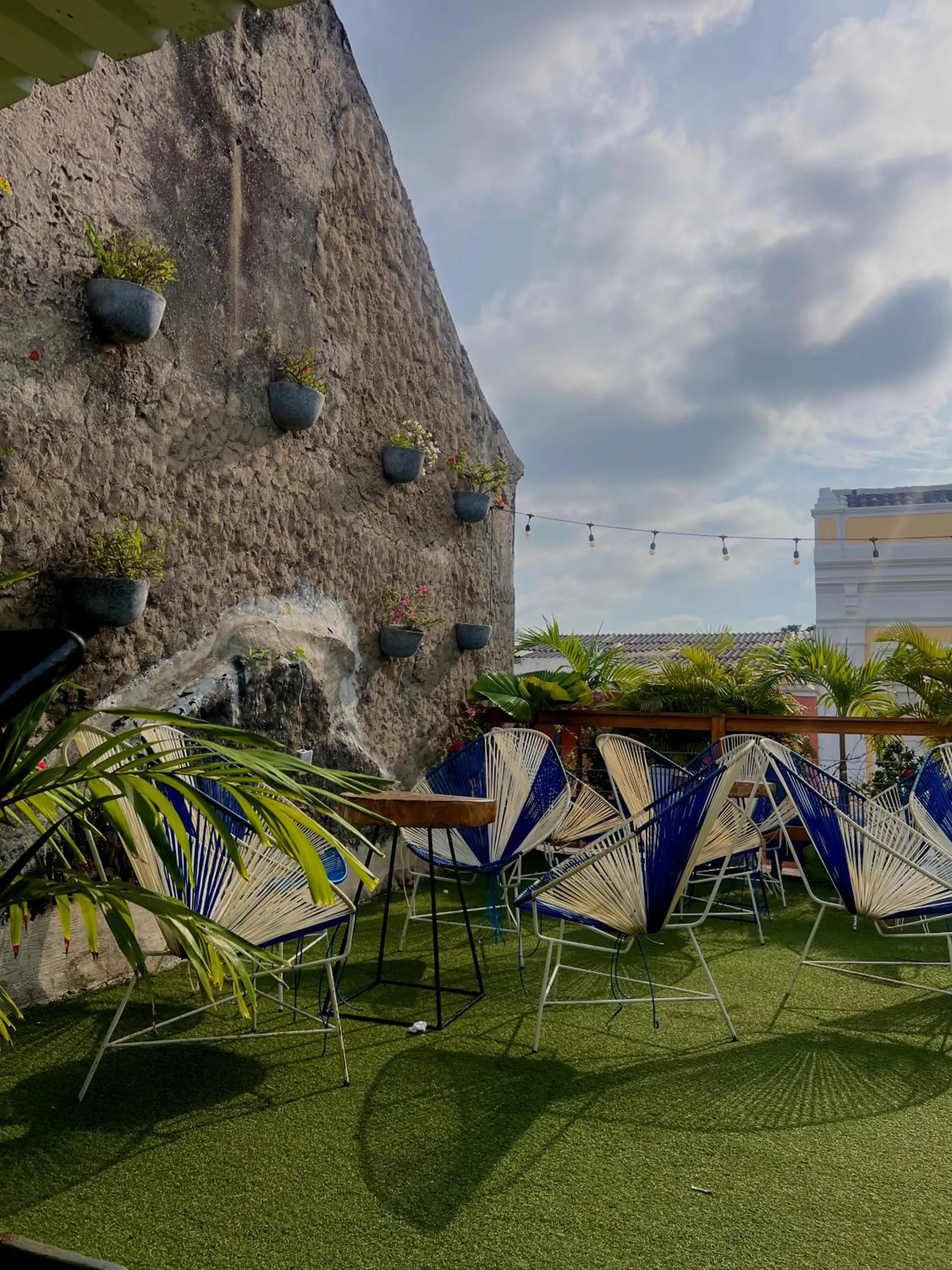 Balcony/Terrace in Seven Nights Hostel Cartagena