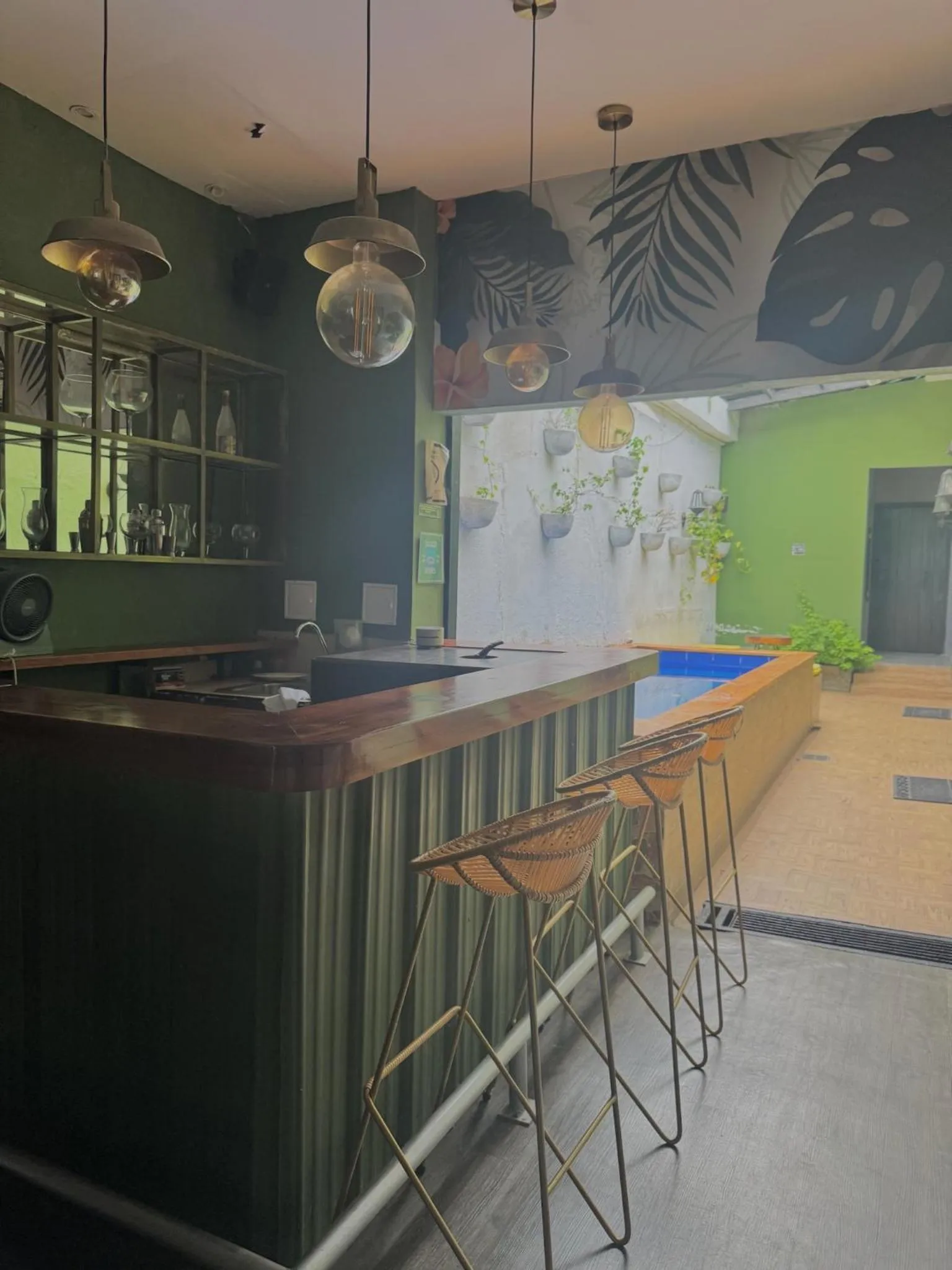 Swimming pool in Seven Nights Hostel Cartagena