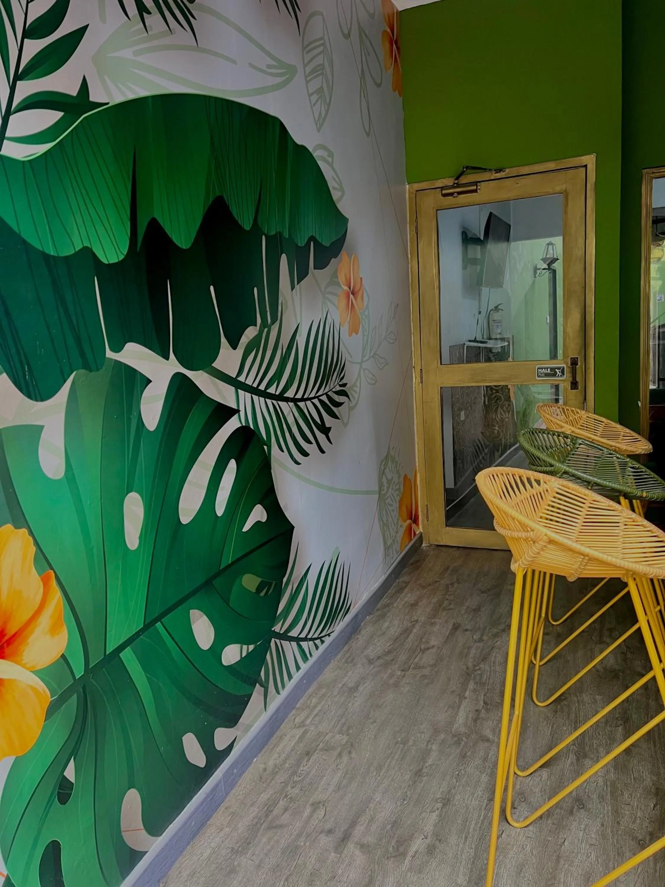 Patio in Seven Nights Hostel Cartagena