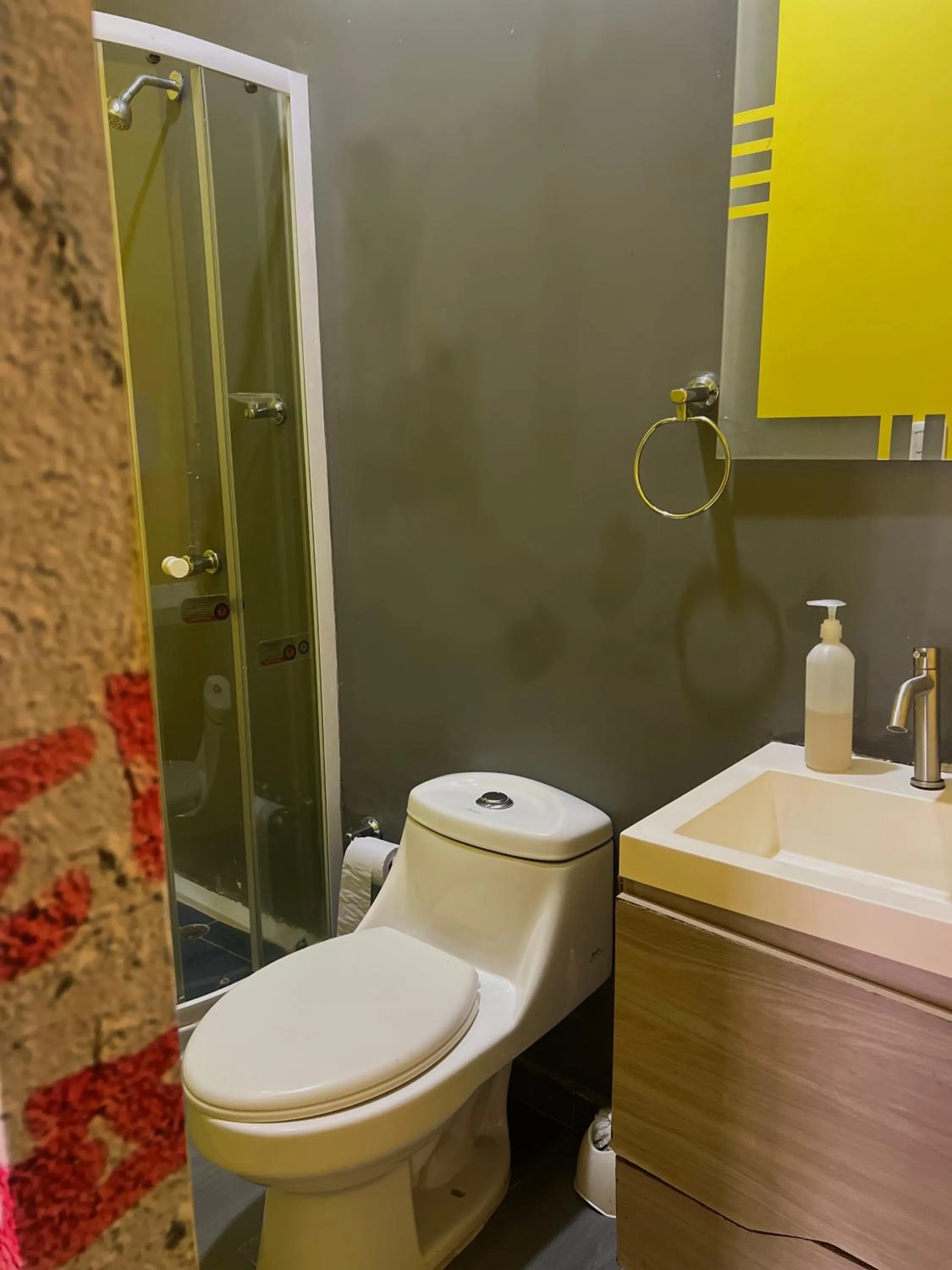 Toilet in Seven Nights Hostel Cartagena