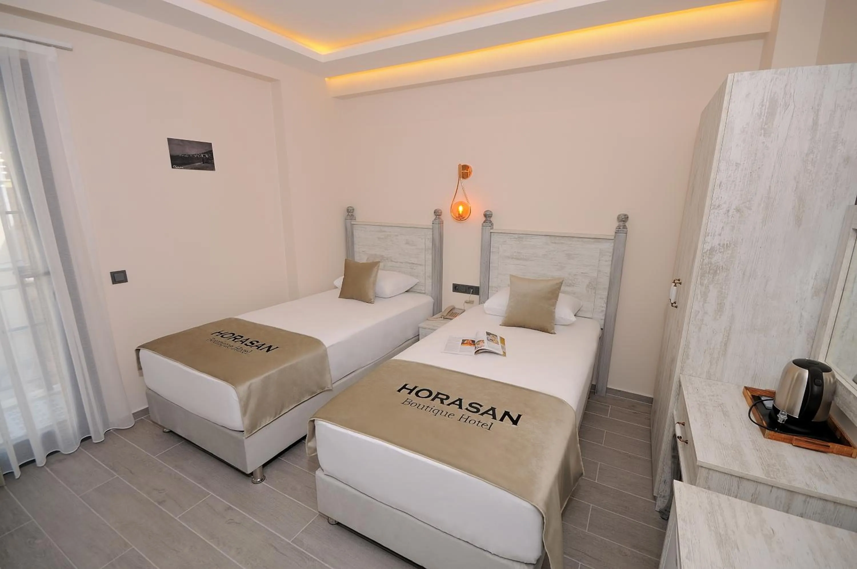 Bed in Horasan Hotel