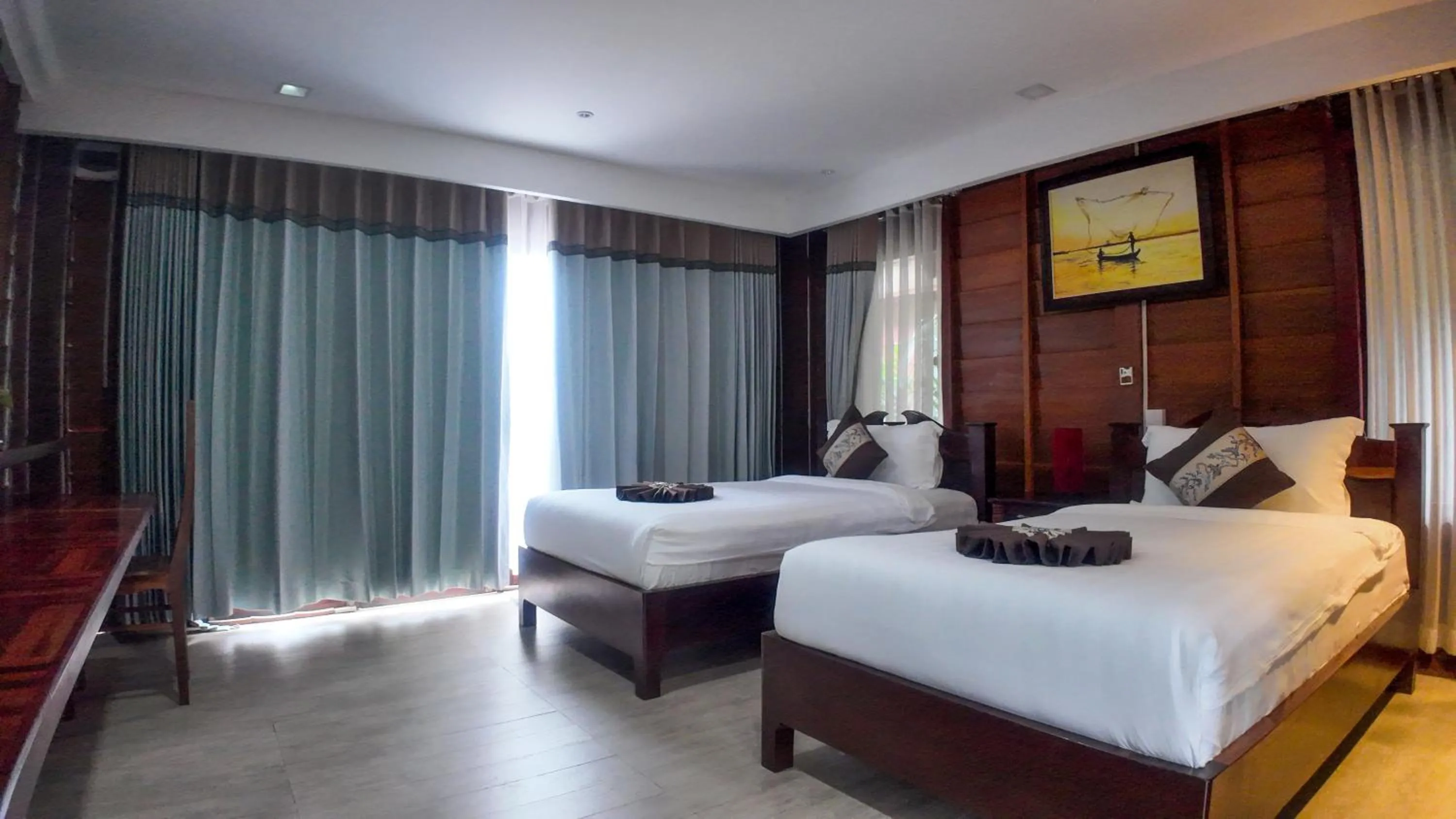 Bedroom, Bed in Lodge Moni Essara Kampot