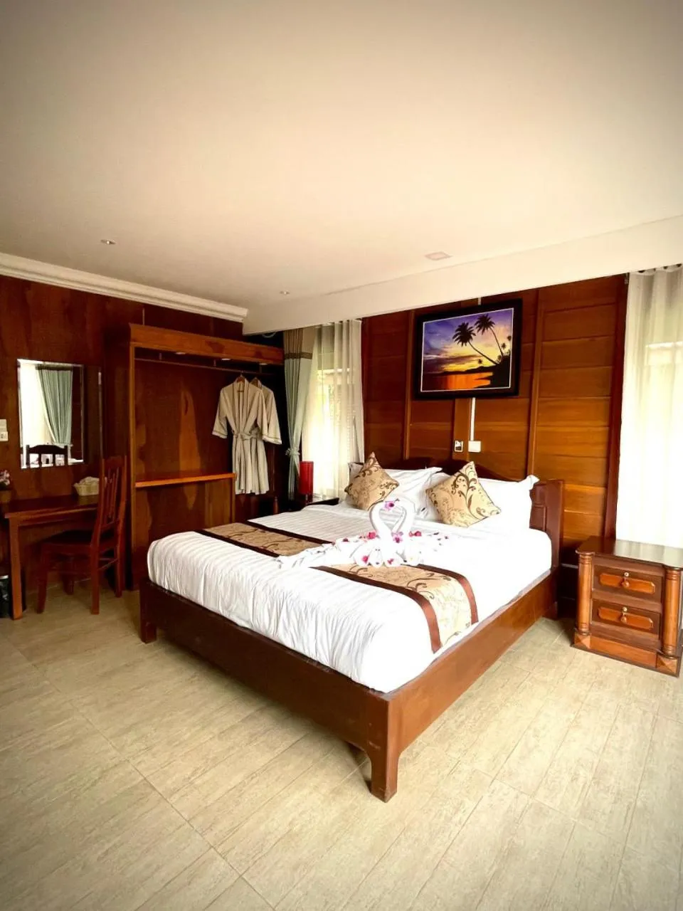 TV and multimedia, Bed in Lodge Moni Essara Kampot