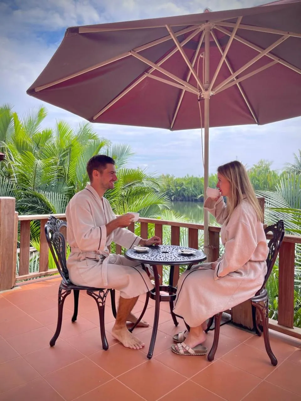 Patio in Lodge Moni Essara Kampot