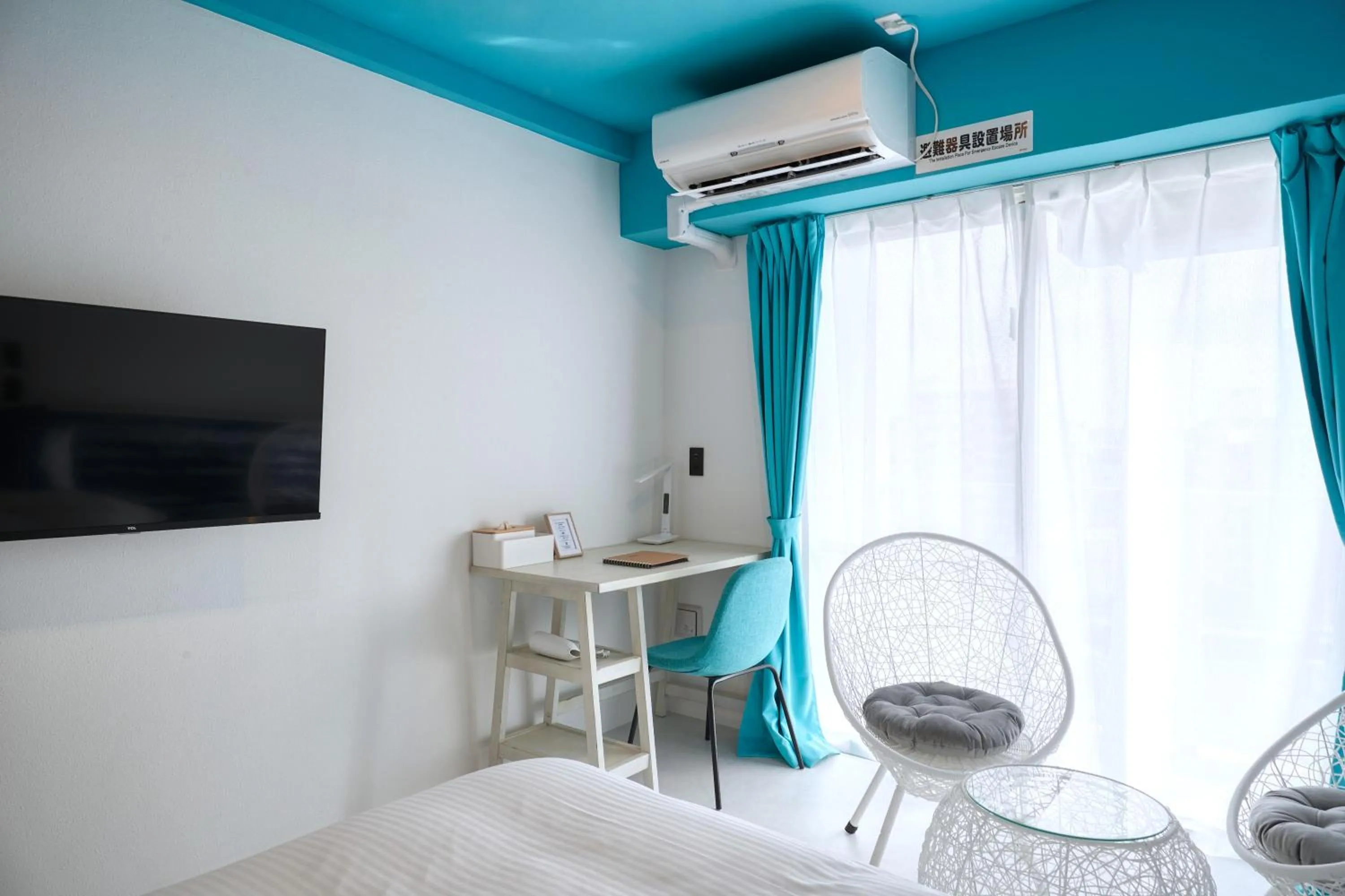 Photo of the whole room, Bed in Glory island okinawa SOBE