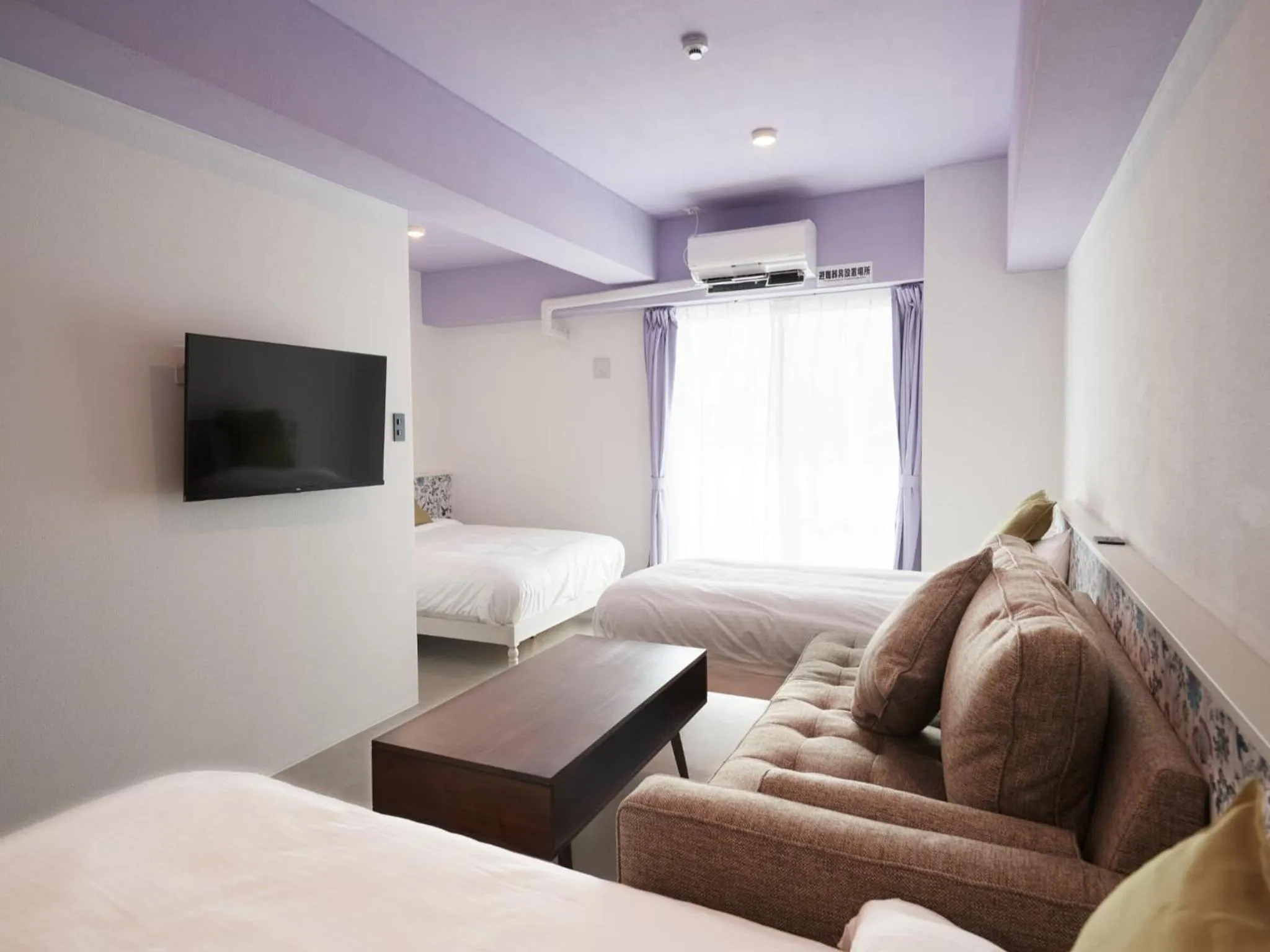 Photo of the whole room, Bed in Glory island okinawa SOBE