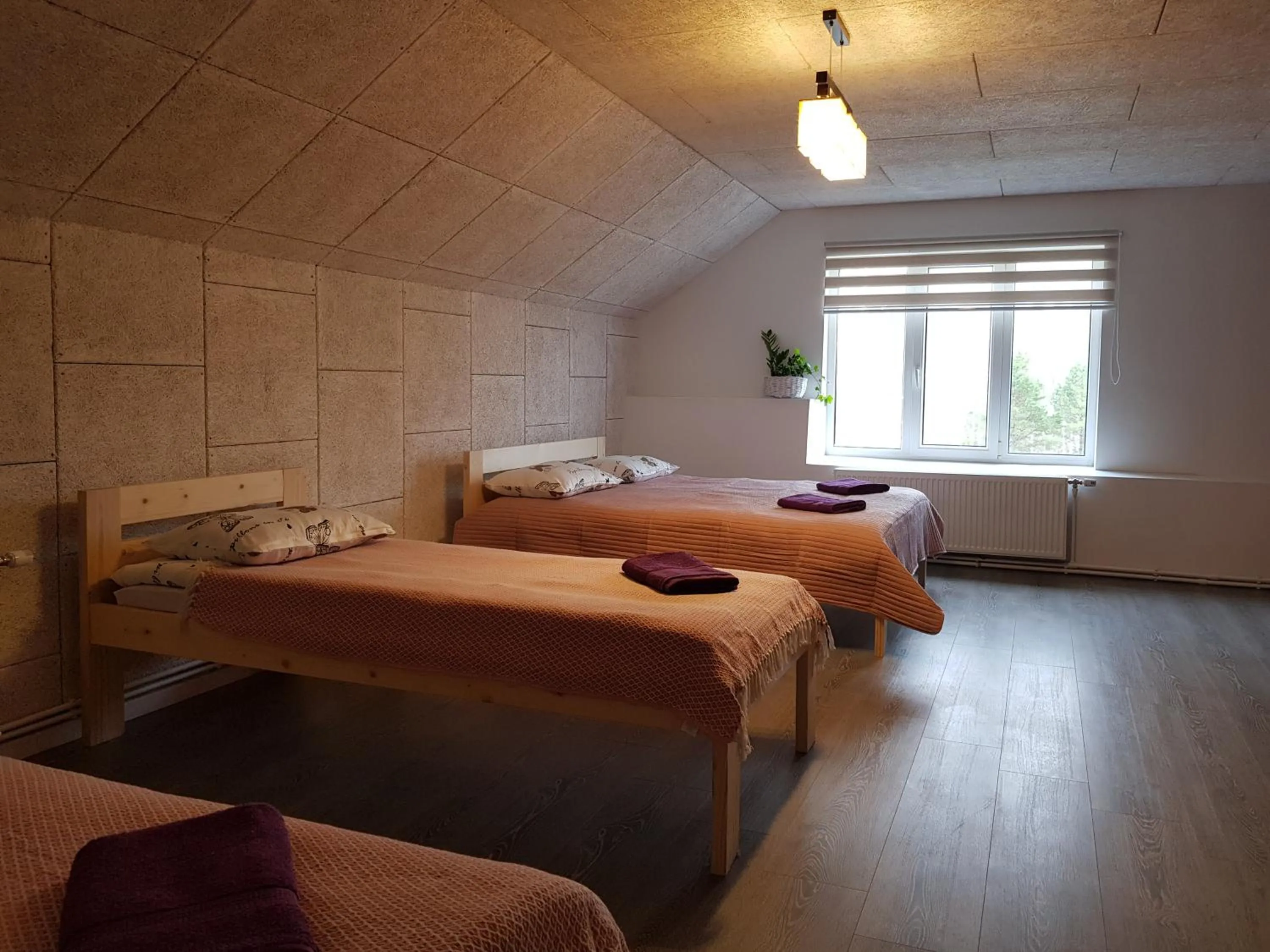 Bedroom, Bed in Viesu māja Vālodzes