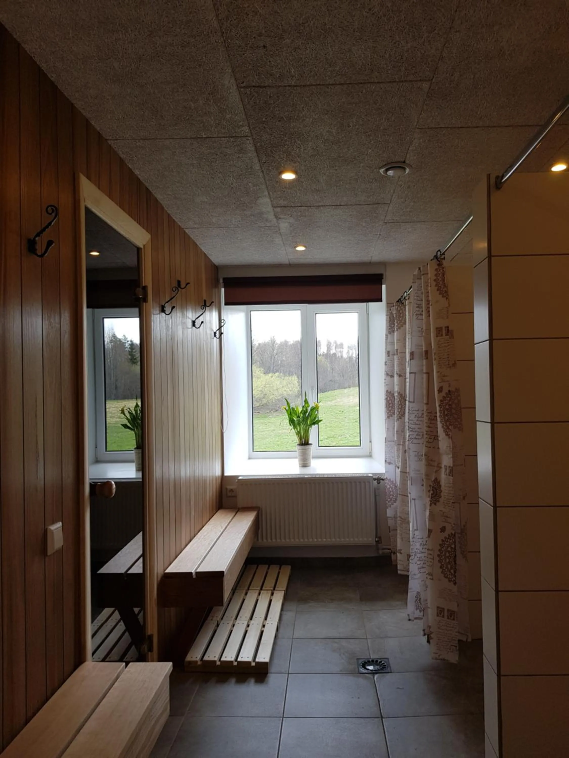 Sauna in Viesu māja Vālodzes