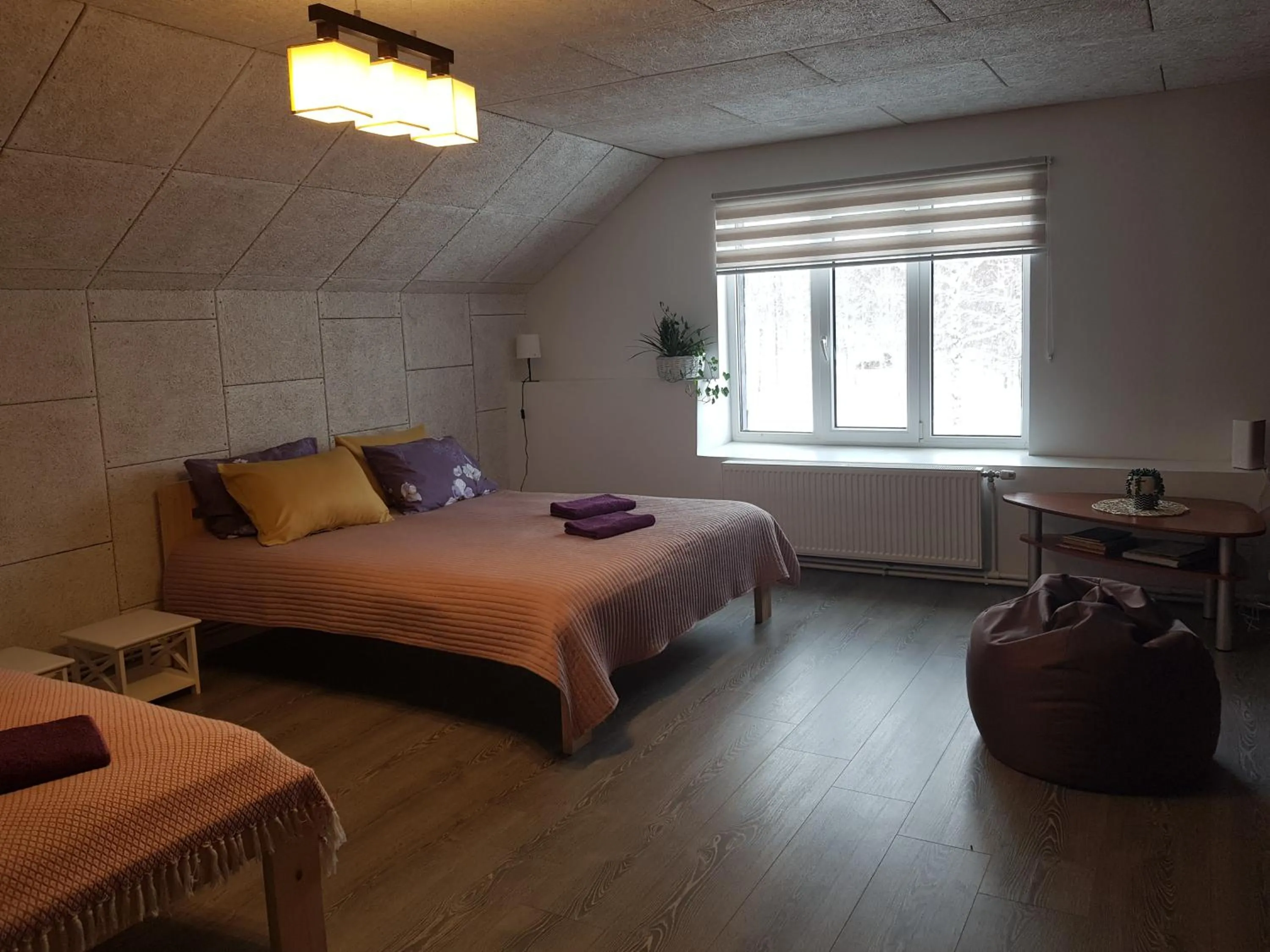 Bedroom, Bed in Viesu māja Vālodzes