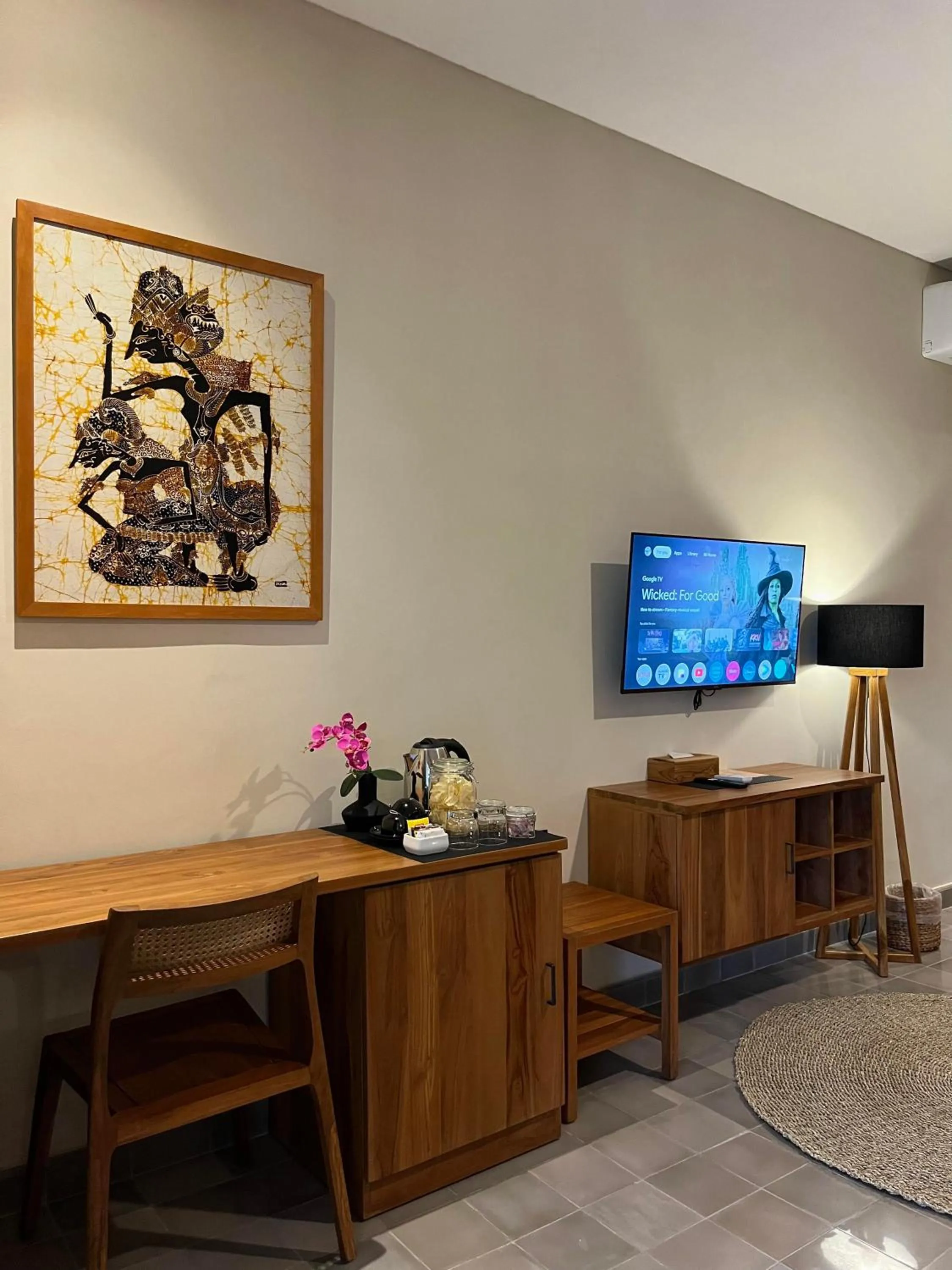 TV and multimedia in boutique villa jogja senang