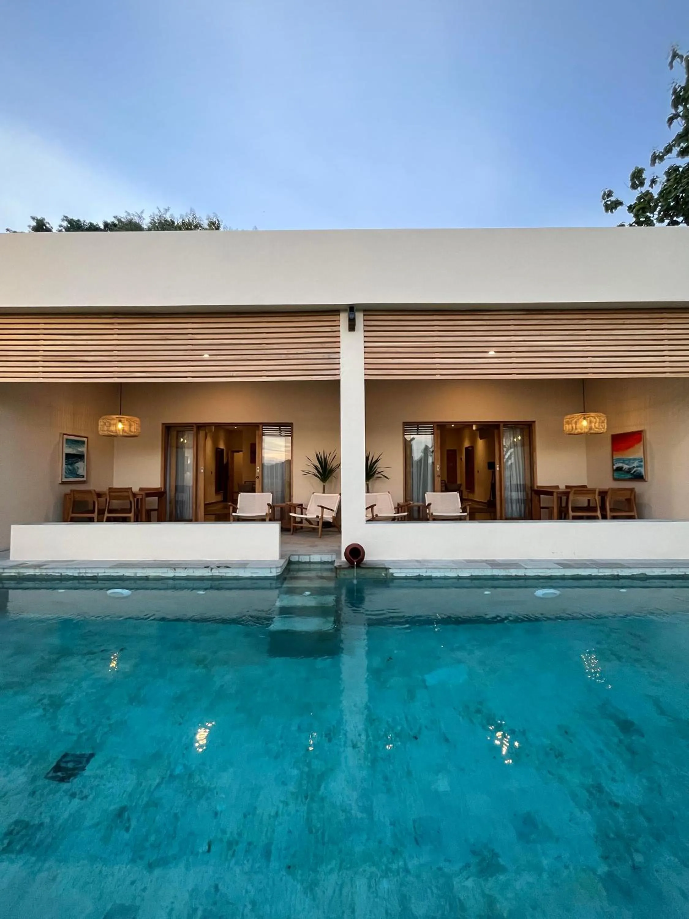 Pool view in boutique villa jogja senang