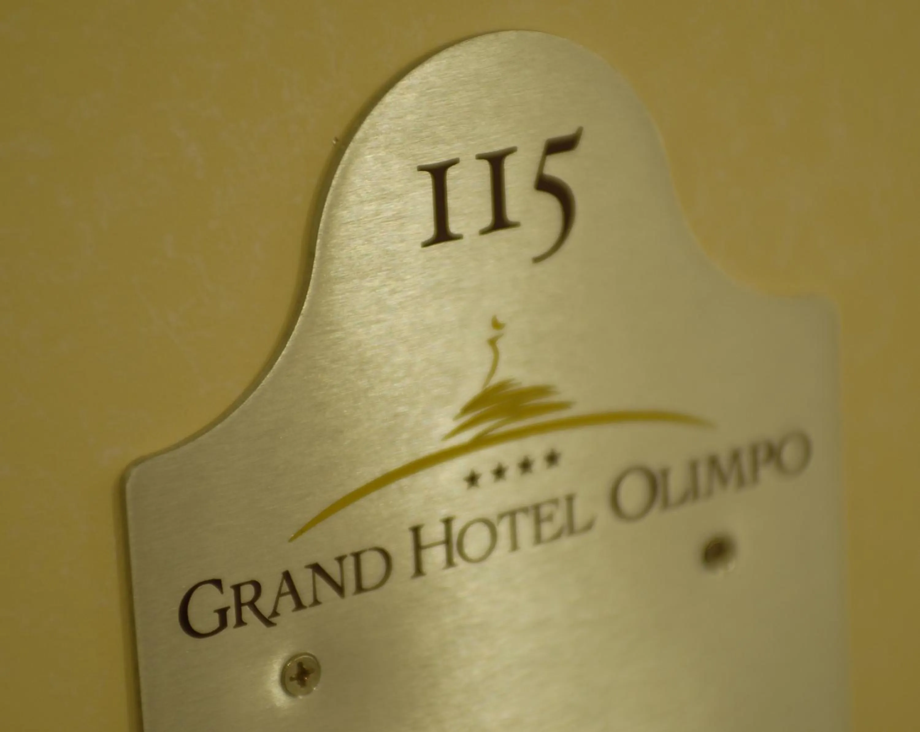 Logo/Certificate/Sign in Grand Hotel Olimpo