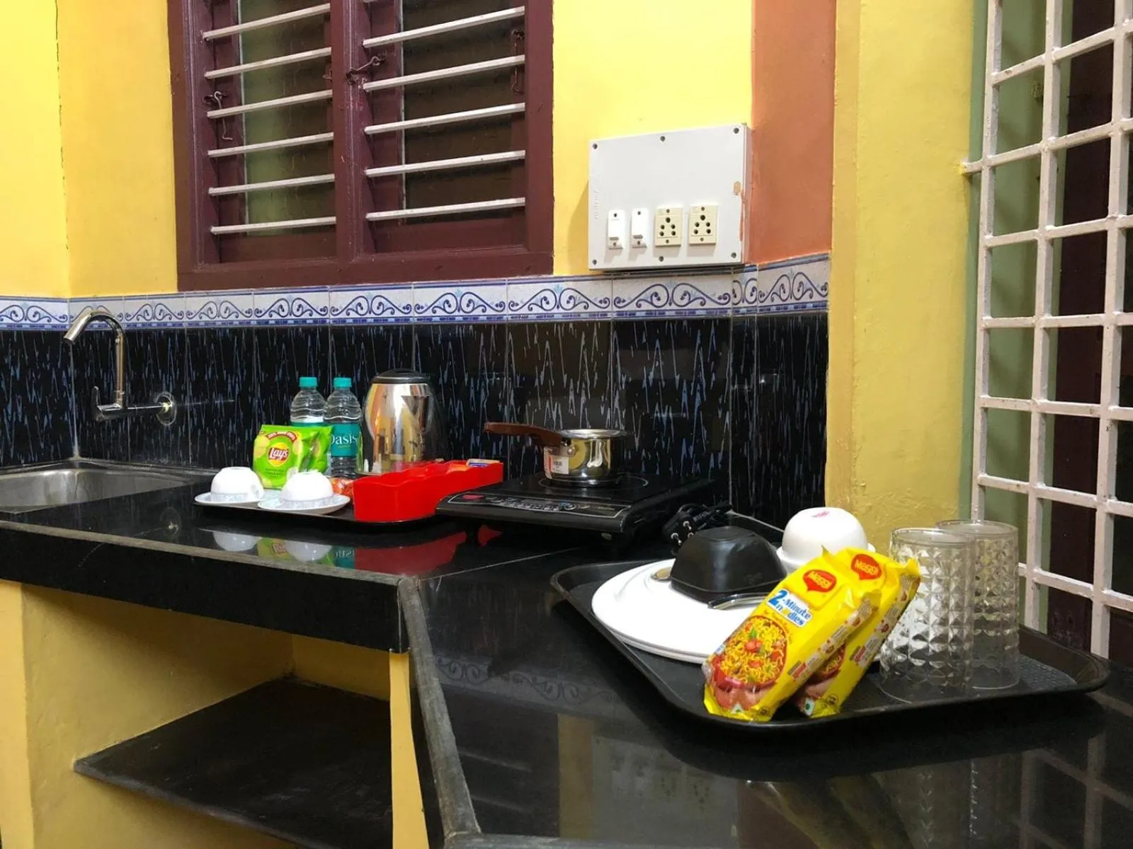Kitchen or kitchenette in Nature Inn Cottages