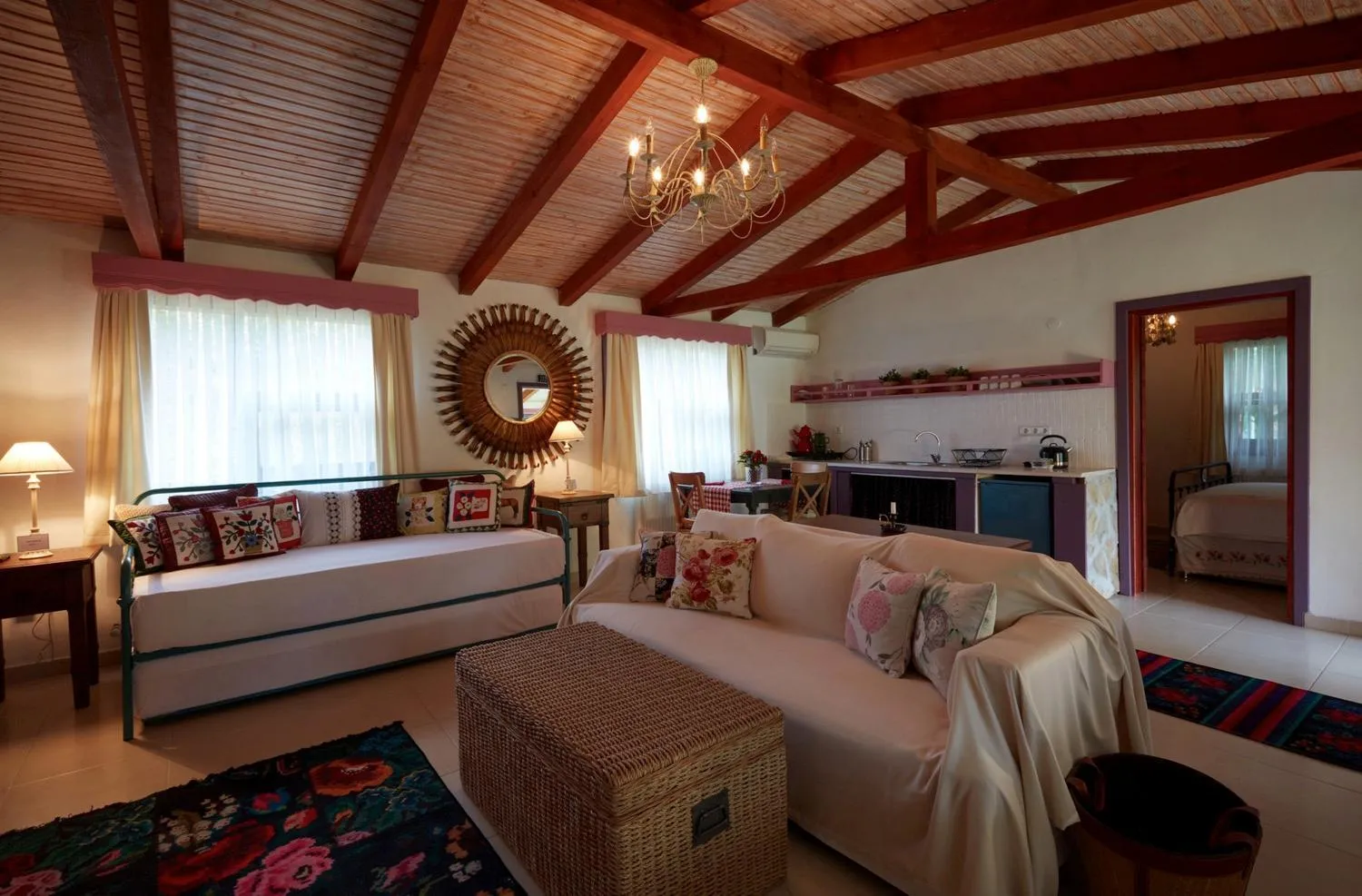 Bed in Dachas Cove Hotel