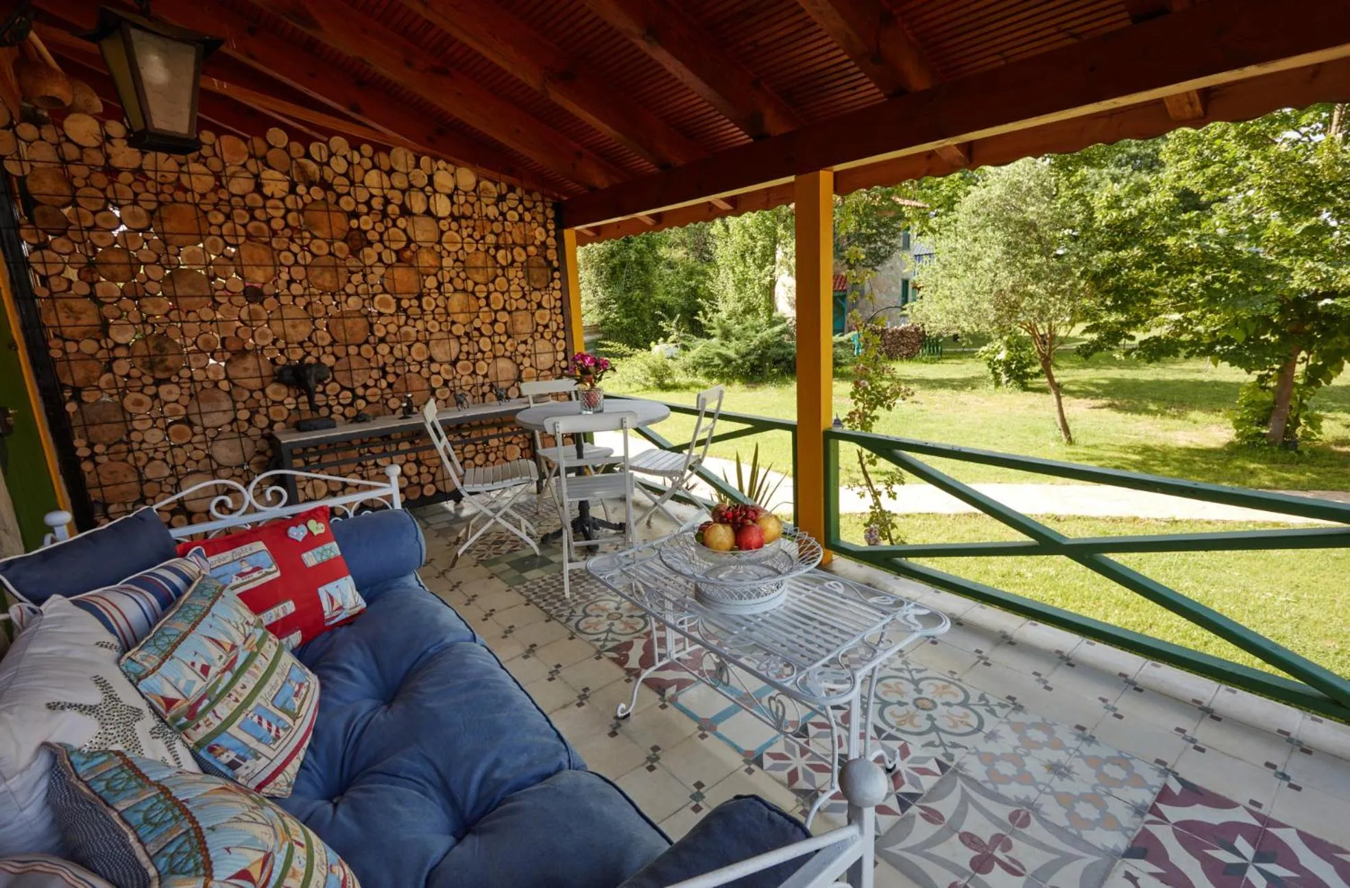 Patio in Dachas Cove Hotel