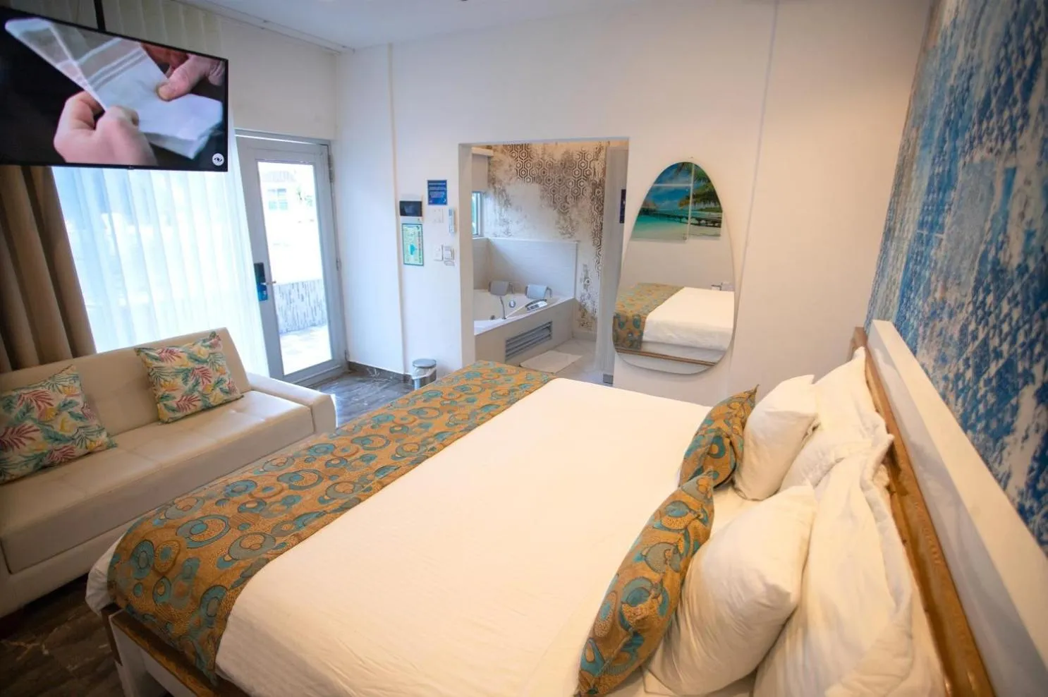 Bedroom, Bed in Hotel Poblado Coveñas