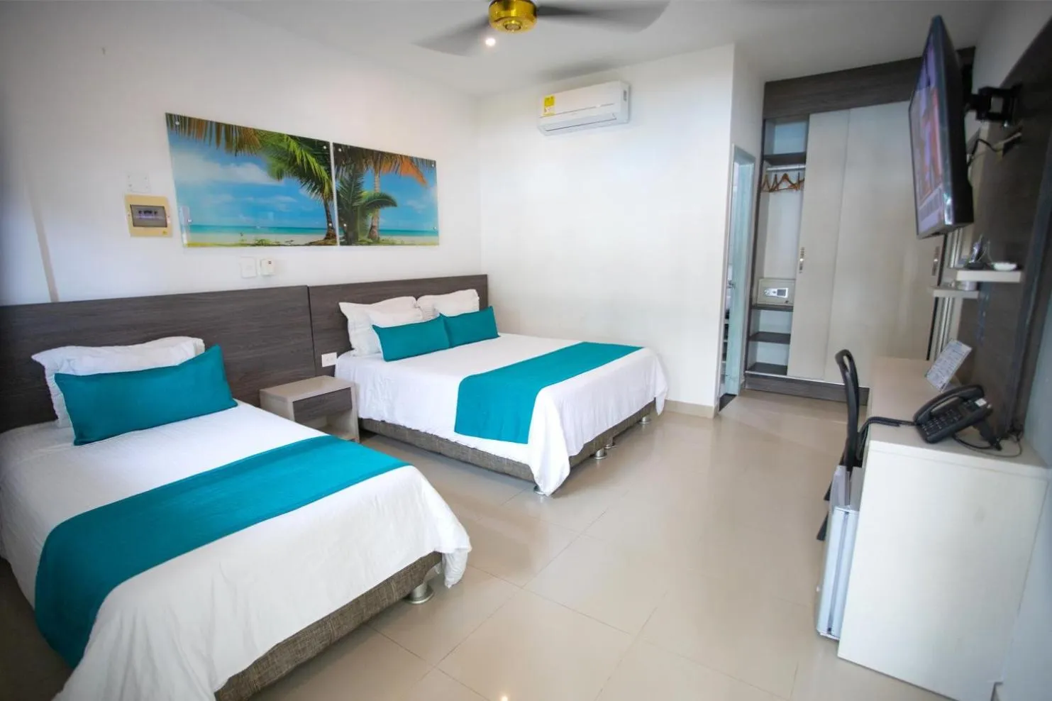 Bedroom, Bed in Hotel Poblado Coveñas