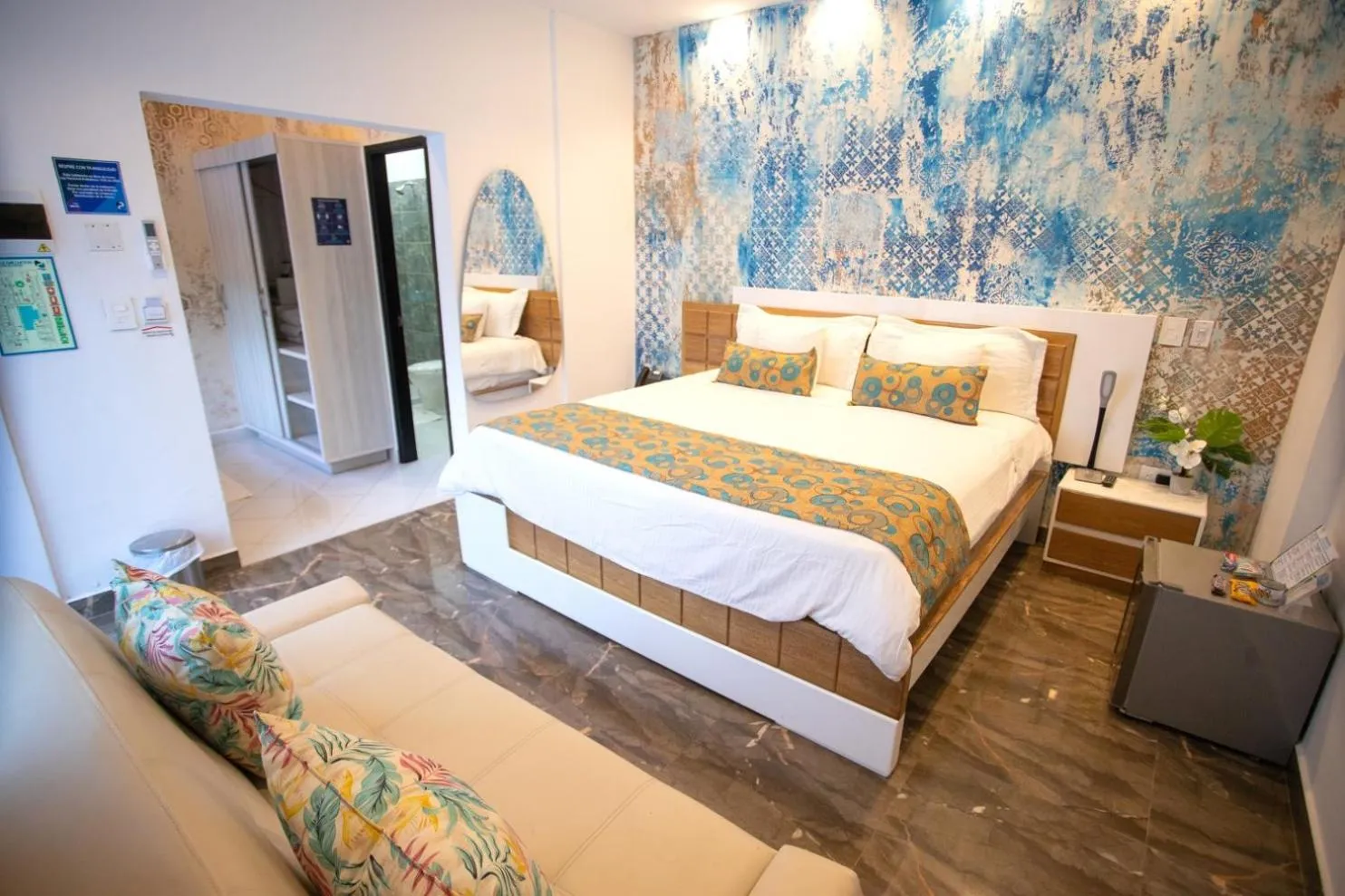 Bedroom, Bed in Hotel Poblado Coveñas