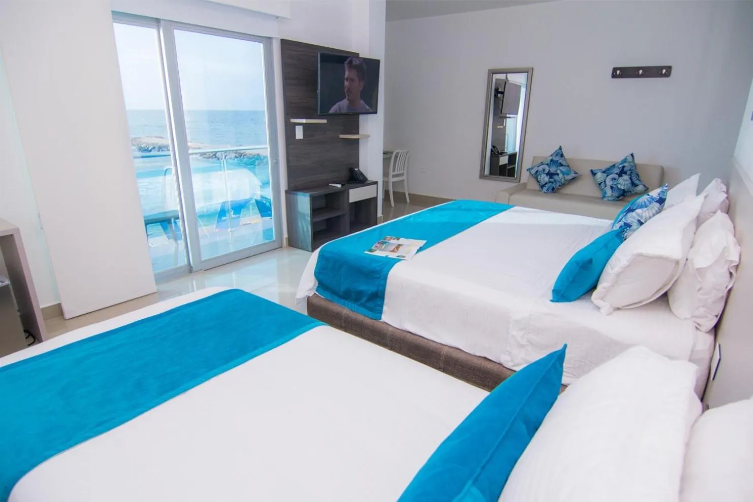 Bedroom, Bed in Hotel Poblado Coveñas