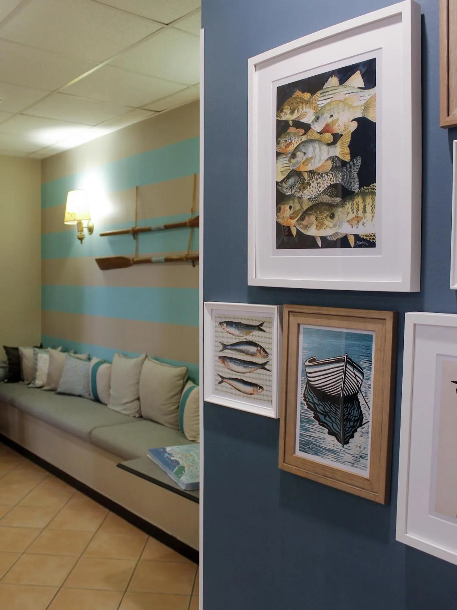 Lobby or reception in La Camogliese Hotel B&B