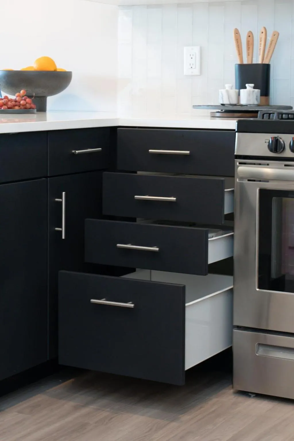 kitchen in Luxury Apartments by Hyatus at Pierpont